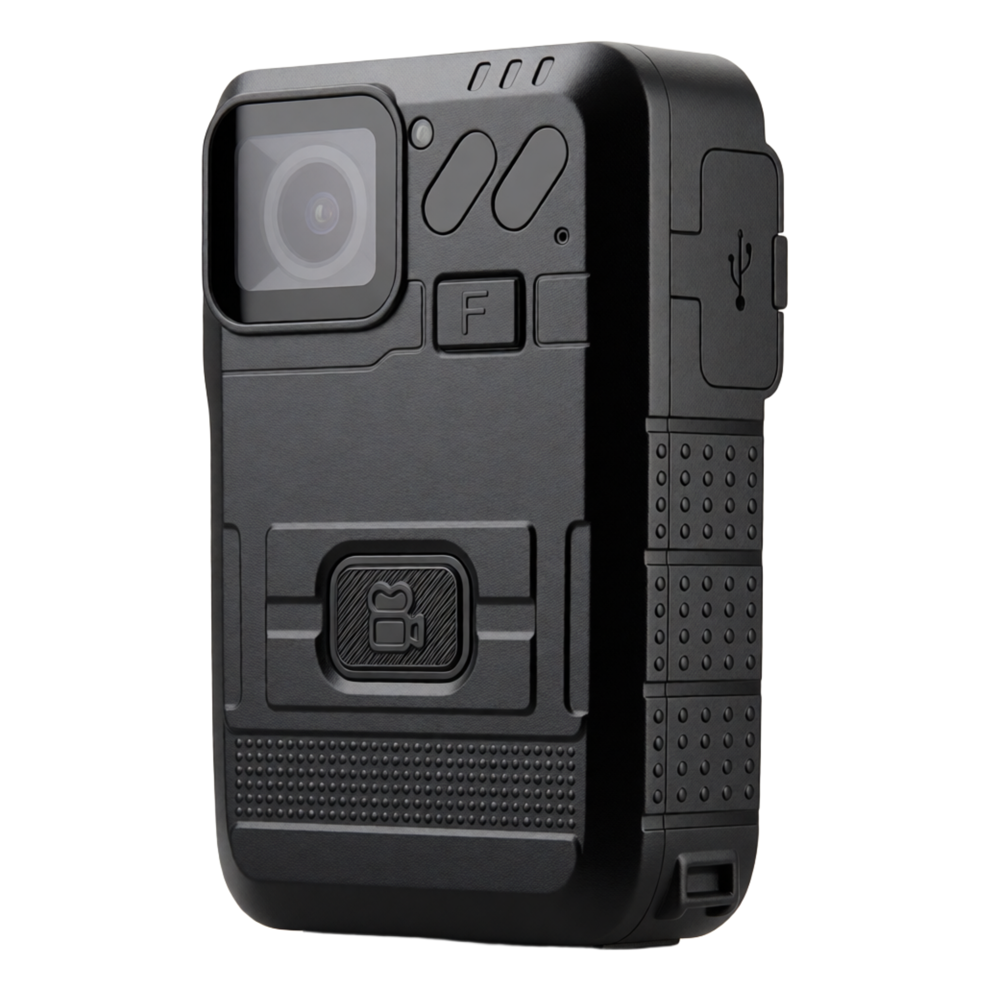 Body Camera para Seguridad, Video Full HD, Descarga de Vídeo automática con estación, Pantalla TFT con indicador de batería y memoria.