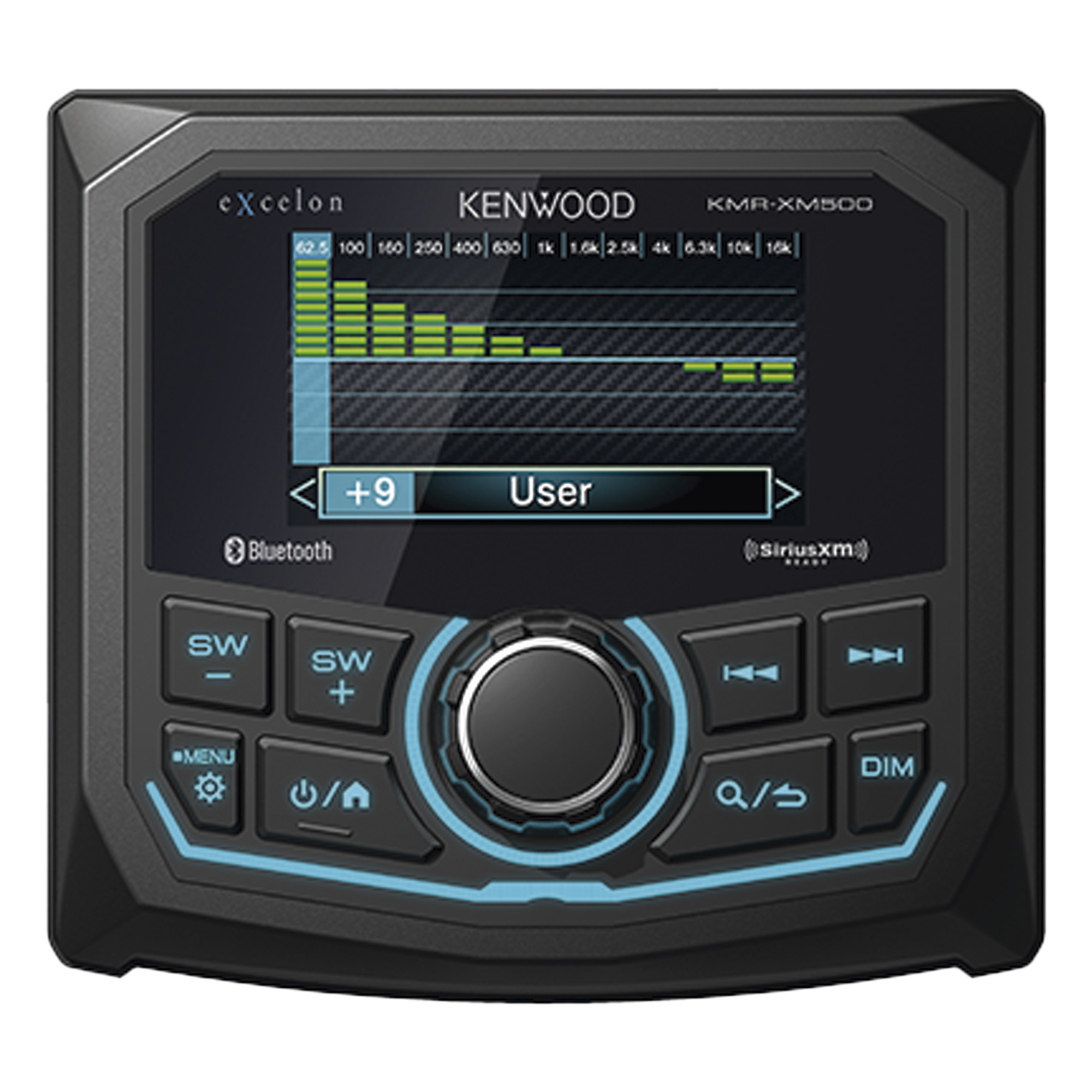 Estéreo Marino / Pantalla 2.7 Pulgadas / Bluetooth Acceso Directo / IP66 Sumergible / 3 Salidas Previa 4.0 V / USB Frontal + Auxiliar — JVC  KENWOOD · SKU KMR-XM500