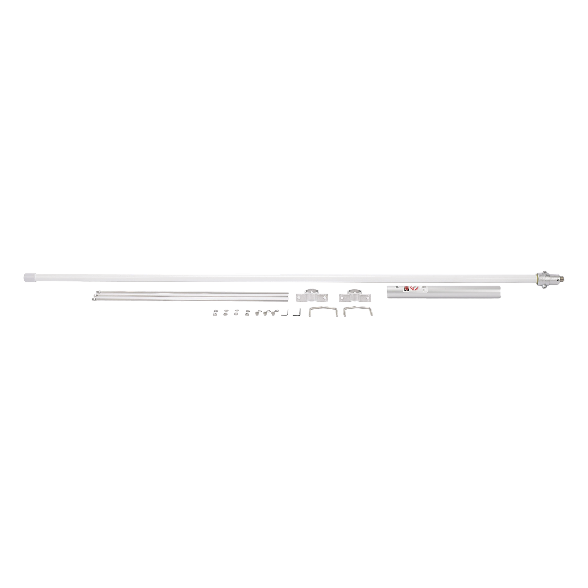 Antena VHF para Base/Repetidor / Fibra de Vidrio / 1 Sección / 5/8 de Onda / 134-184 MHz / 4.5 dB / 200 W / 1.7 m (5.6 ft)