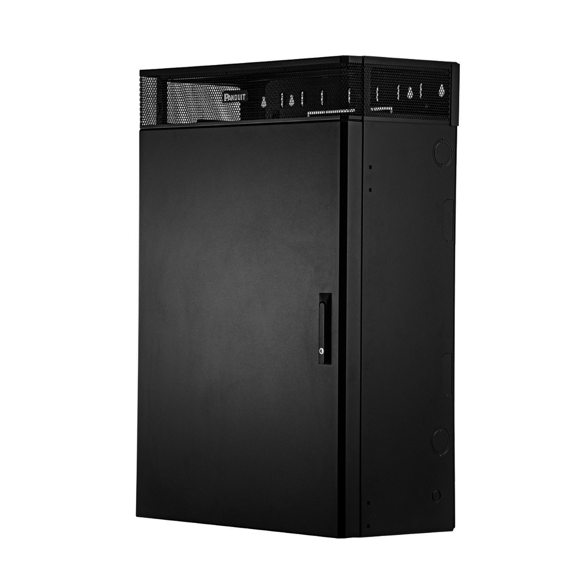 Gabinete de Montaje en Pared / 12 UR Totales / 6 UR Equipo Activo + 6 UR Pasivo / Carga 136.08 kg (300 lbs) / Acero Calibre 16 / UL 2416 — PANDUIT · SKU WME6BL
