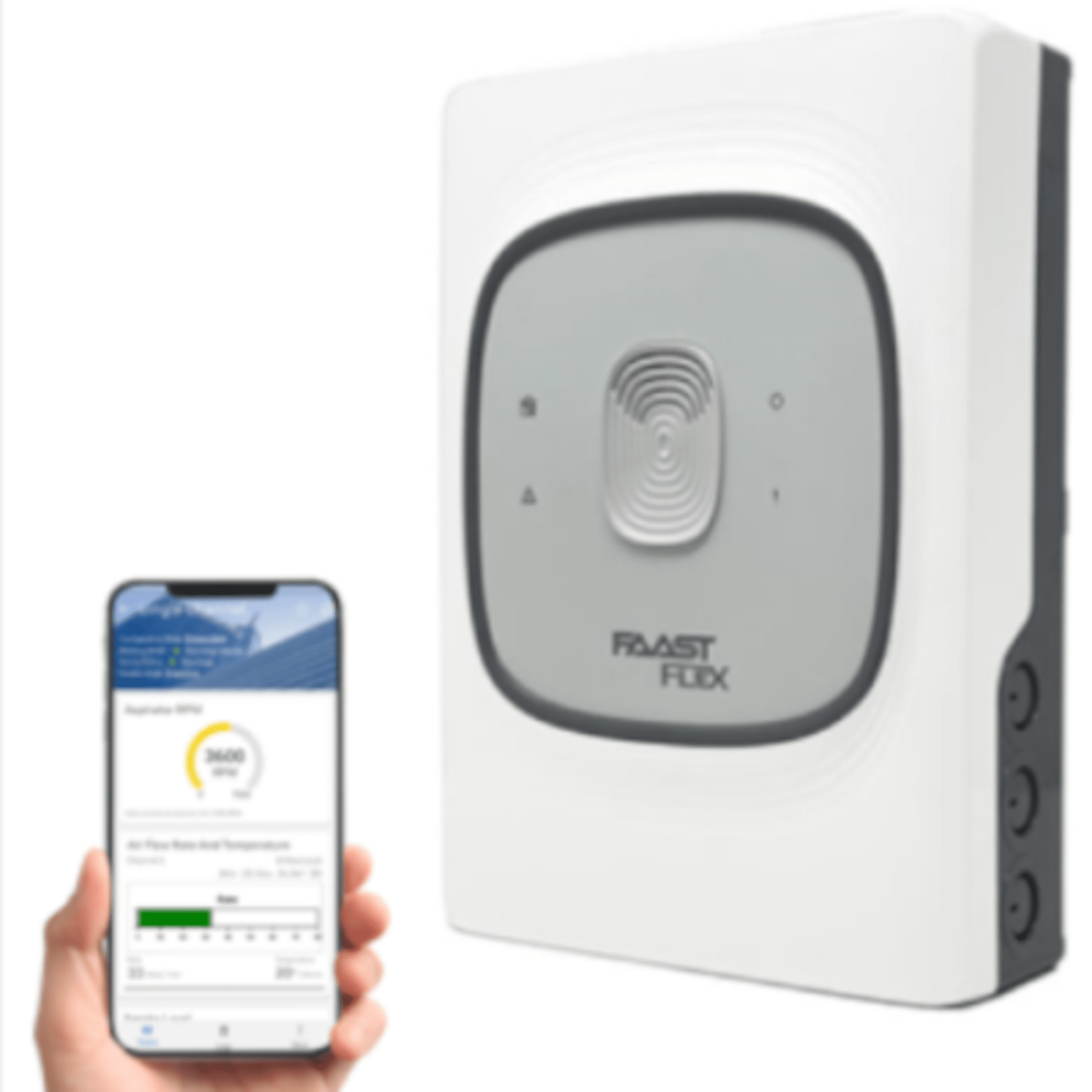 Detector de Humo por Aspiración FAAST FLEX / 2 Tuberías / 2 Zonas / hasta 2,000 m² de cobertura / hasta 105 Metros de Tubería