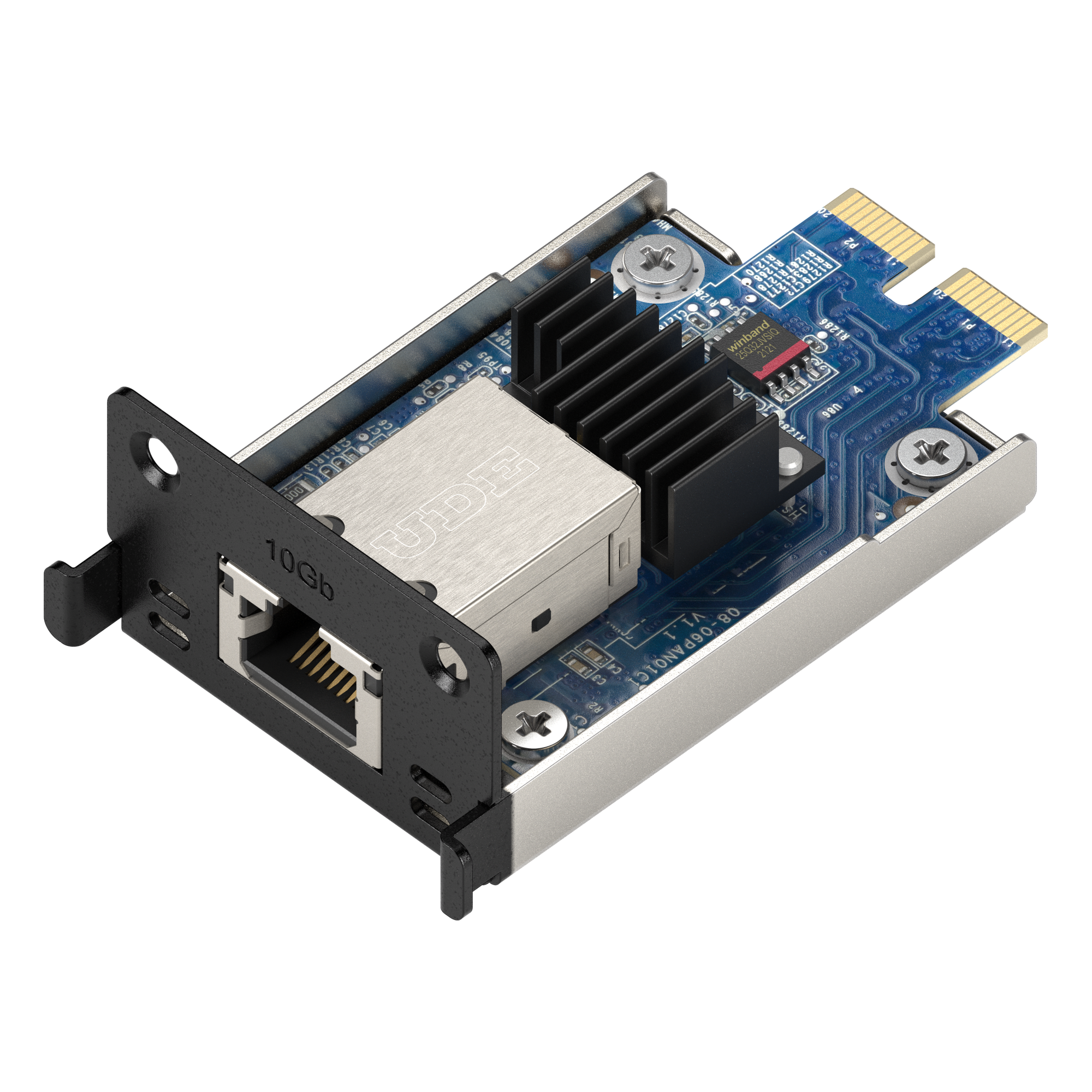 Adaptador de Red PCIe / 10 Gbps / RJ-45 / Autonegociación 100 Mbps a 10 Gbps / Perfil Bajo y Altura Completa / Compatible PCIe 3.0 y 2.0 — SYNOLOGY · SKU E10G22-T1-MINI