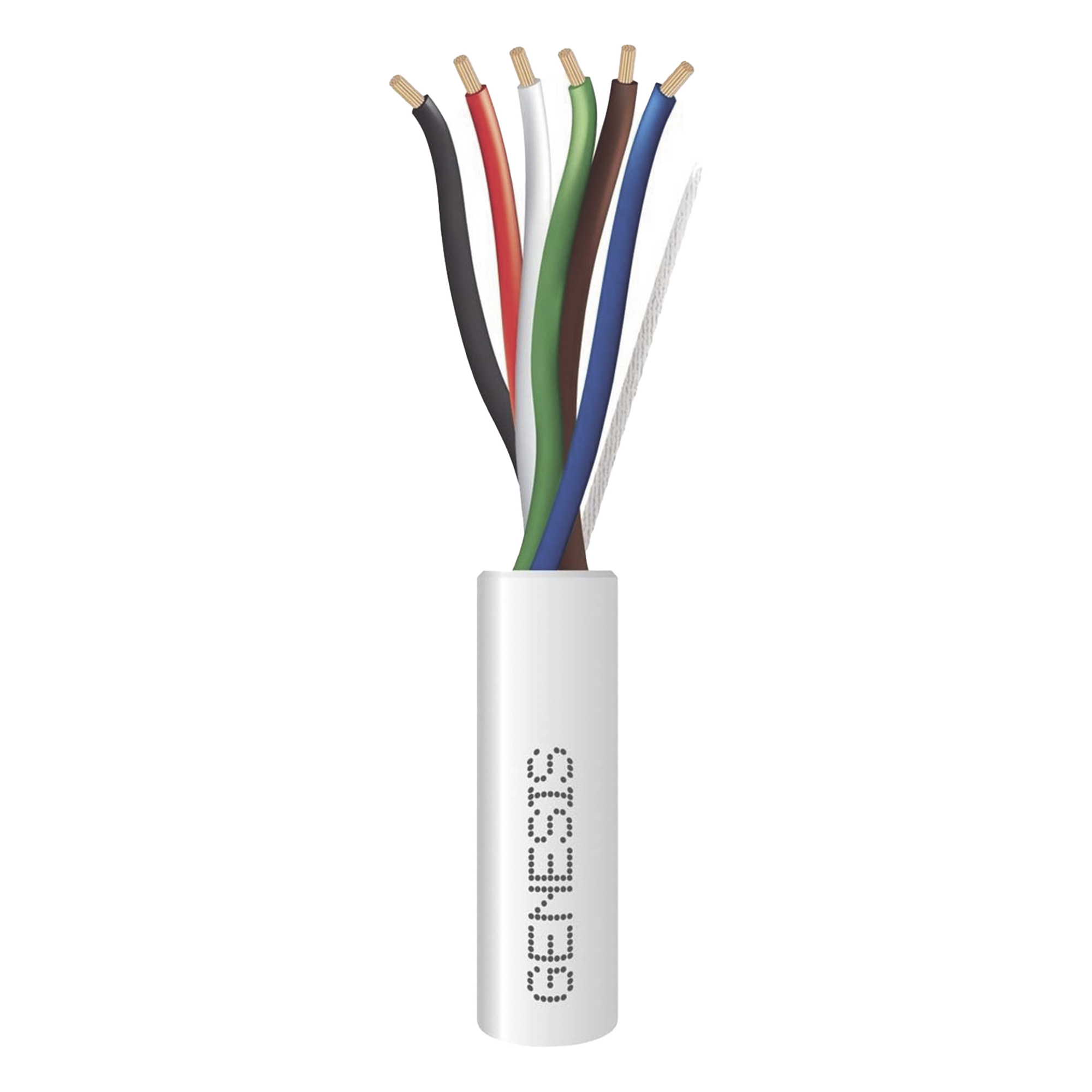 Cable para Alarma / 6 Conductores / Calibre 18 AWG / Plenum / 305 m (1000 ft) / Blanco — GENESIS · SKU 3116-1012