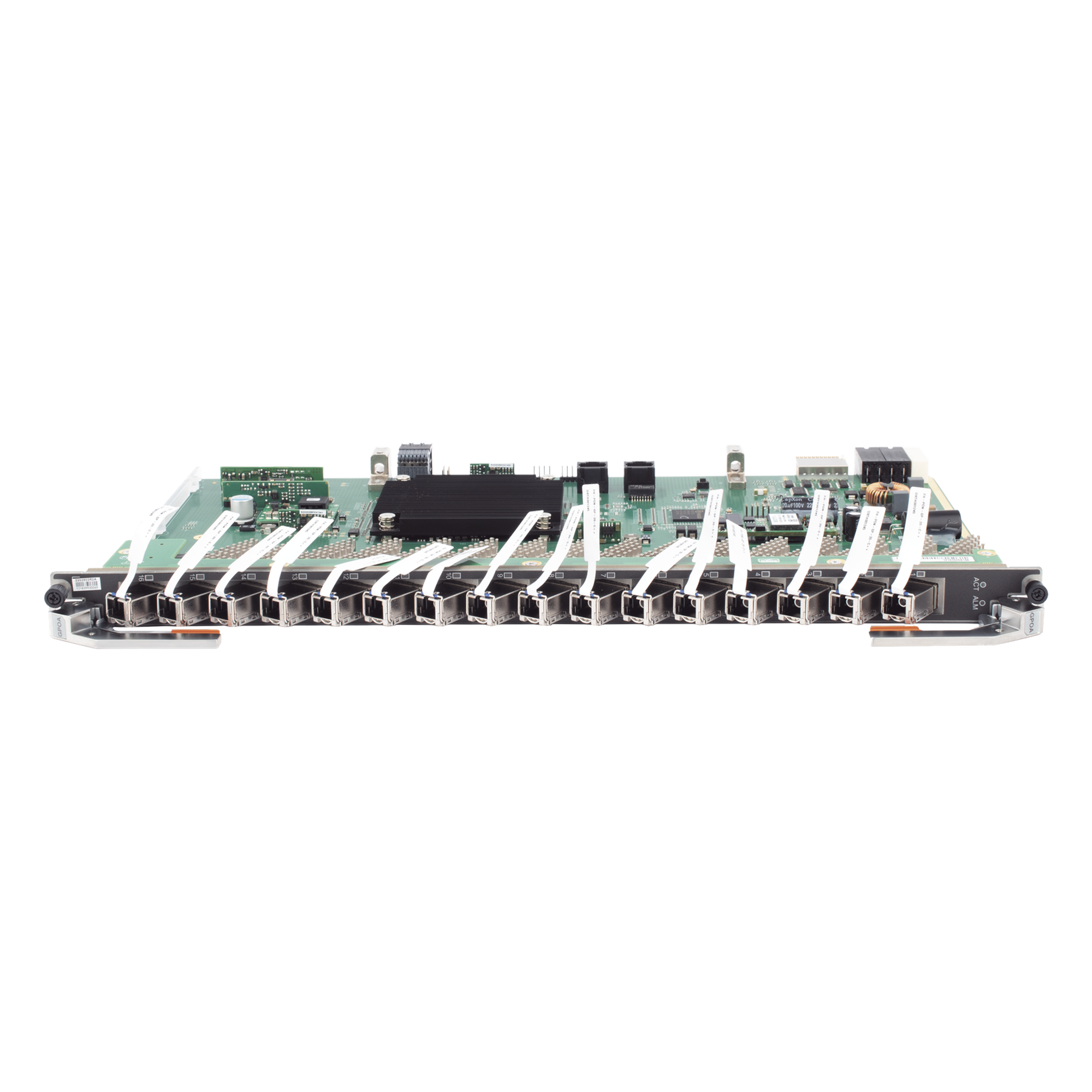 Tarjeta de Servicio GPON / 16 Puertos / Clase C++ / División 1:128 / 1024 ONTs / 250K MAC / 47W