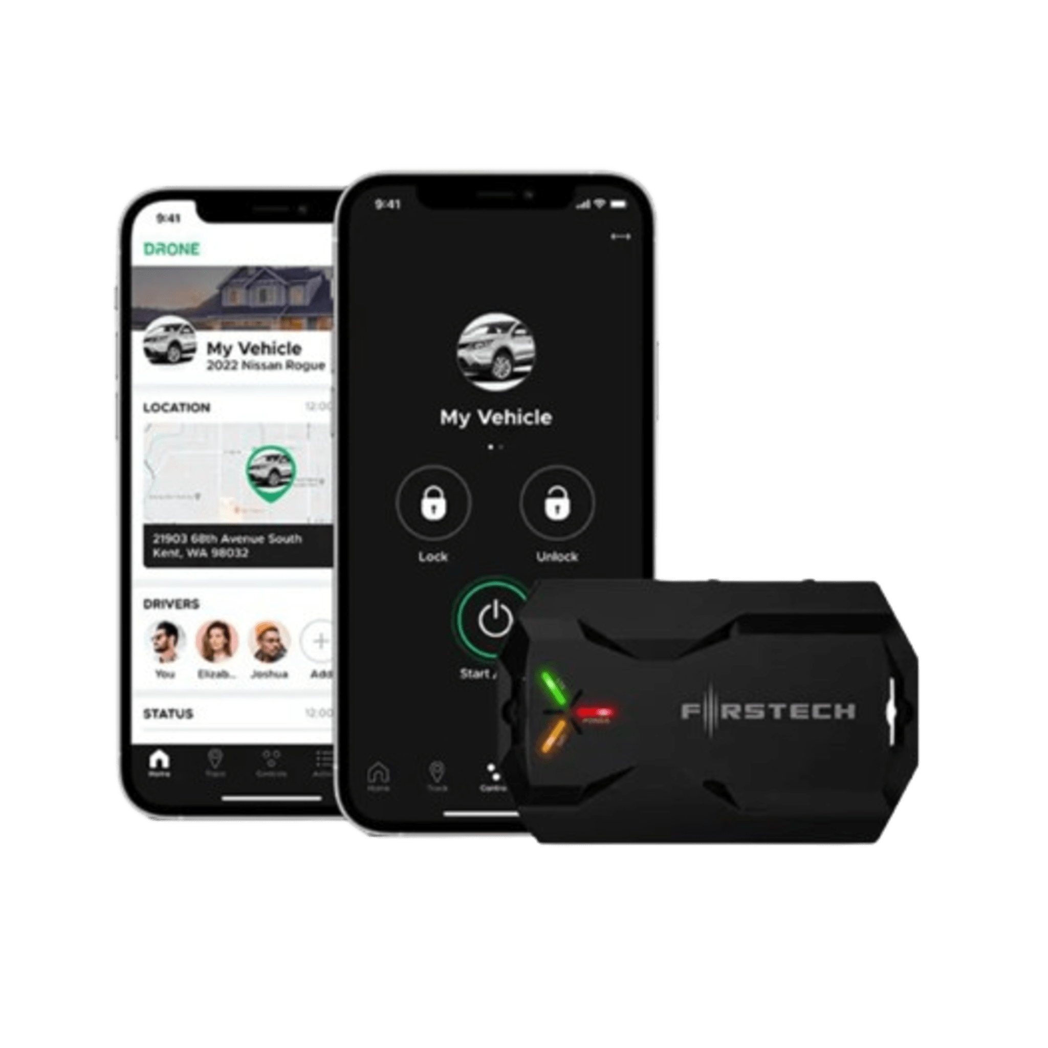 (MONITOREO en APP) Kit de Alarma Vehicular Profesional de 2 vías y control LCD con modulo CM2500 Incluye  GPS X1-MAX LTE
