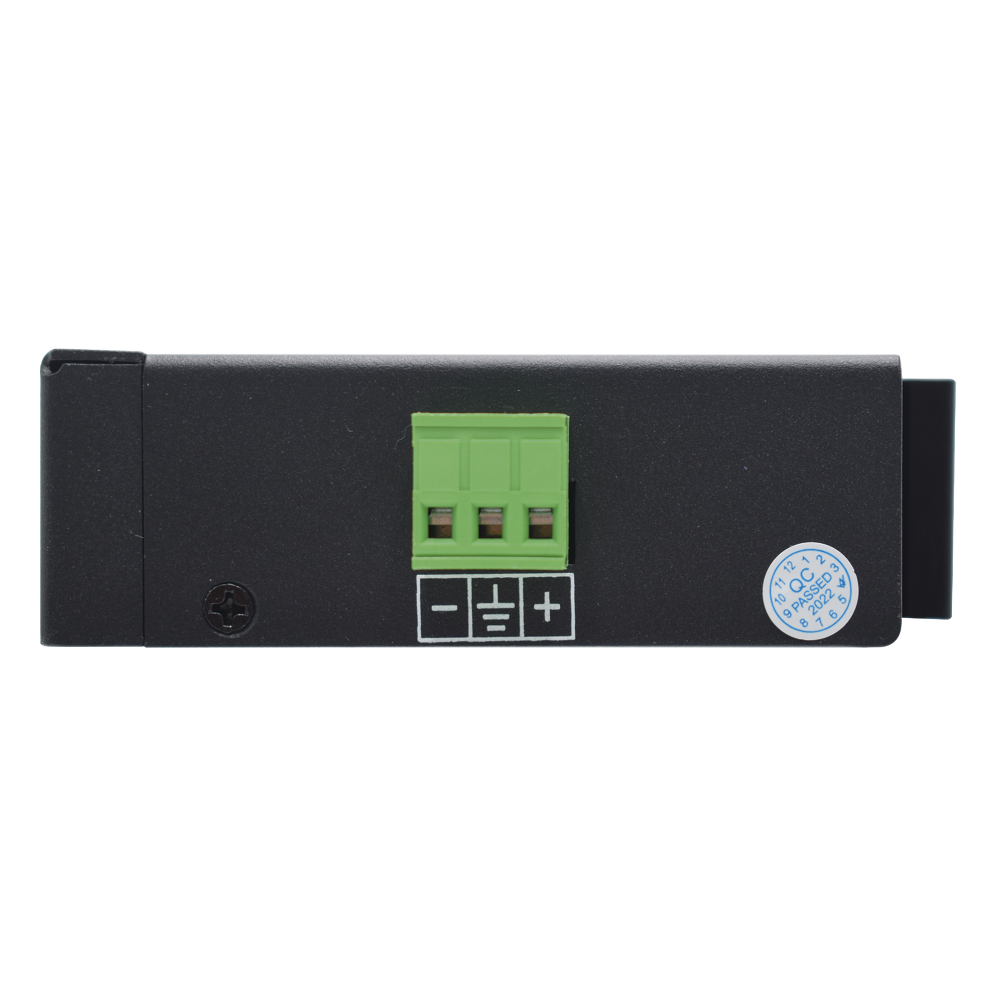 Splitter PoE Industrial / Entrada 90 W 802.3bt / Salida DC Seleccionable 12V/16V/24V/48V / 2 Puertos Gigabit / Protección 6 kV / Riel DIN