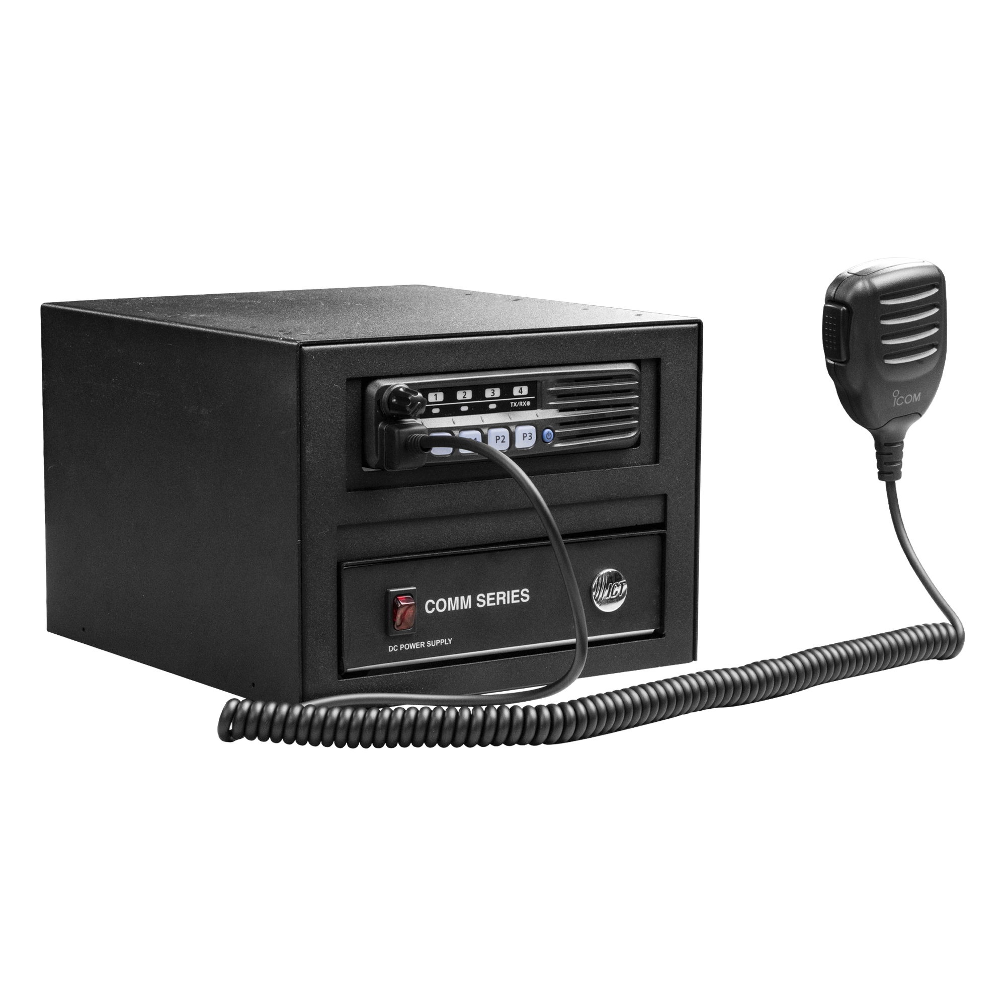 Gabinete Universal Metálico / Montaje Radio Base y Fuente / Compatible Kenwood e Icom / Sujeción Reforzada 16 Tornillos