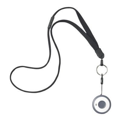 Botón de Pánico, Puede Usarse Alrededor del Cuello, en una Pulsera, un Clip o Montarse en Escritorio / Batería de Larga Duración 3-5 años