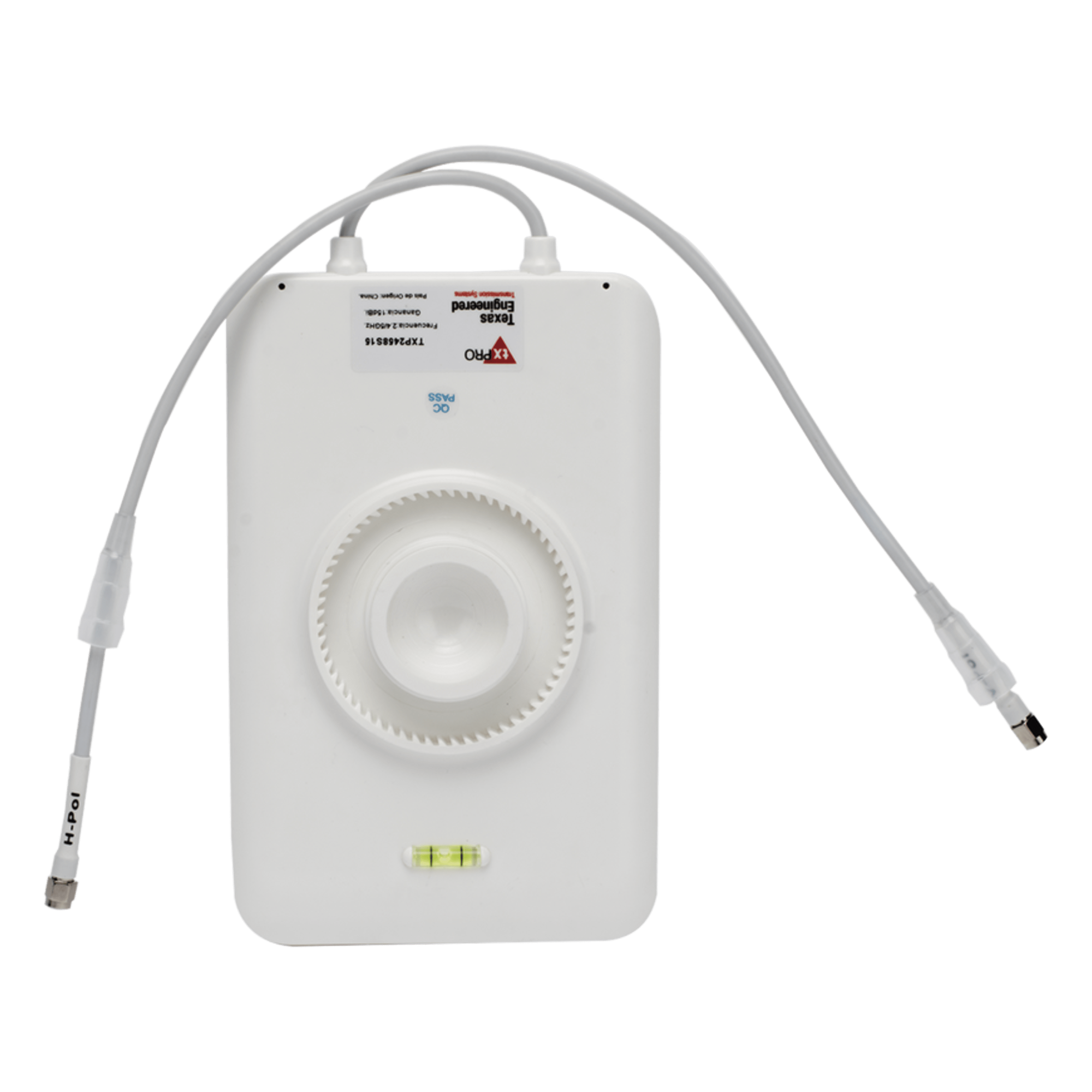 Antena Sectorial / Doble Banda 2.4/5 GHz / Ganancia 15 dBi / Ángulo Horizontal 90° / Conectores RPSMA / Resistente a Viento 60 m/s
