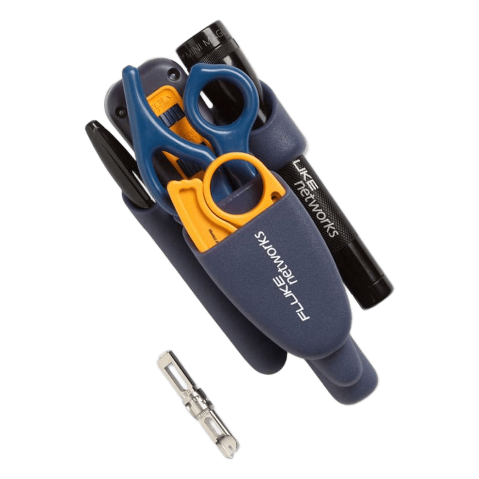 Kit de Herramientas / Impacto D914S / Tijeras D-Snips / Cuchilla 66/110 / Linterna LED / 6 Piezas — FLUKE NETWORKS · SKU 11293000