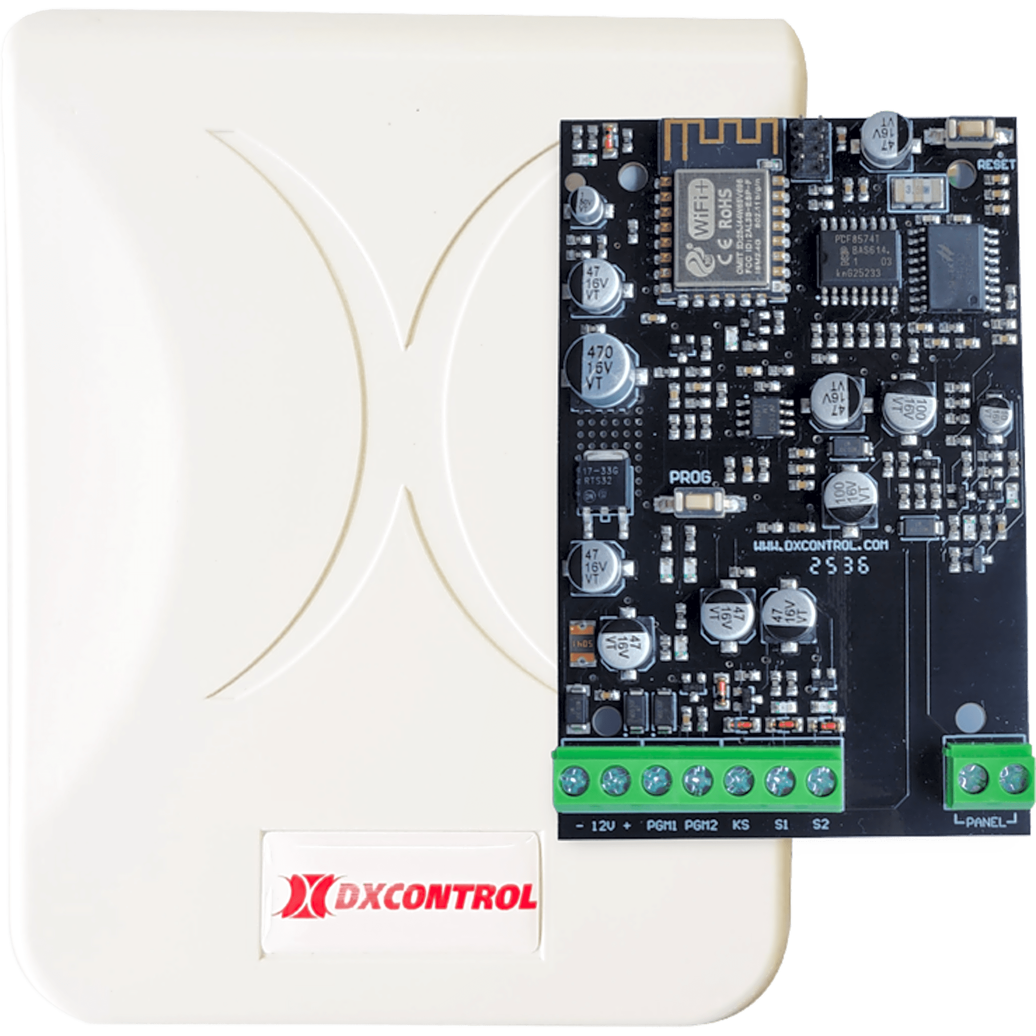 Comunicador Wi-Fi para Panel de Alarma / Control Remoto Bidireccional / 2 Salidas Domóticas / Notificaciones Push / Doble Banda 2.4 GHz / Compatible Contact ID