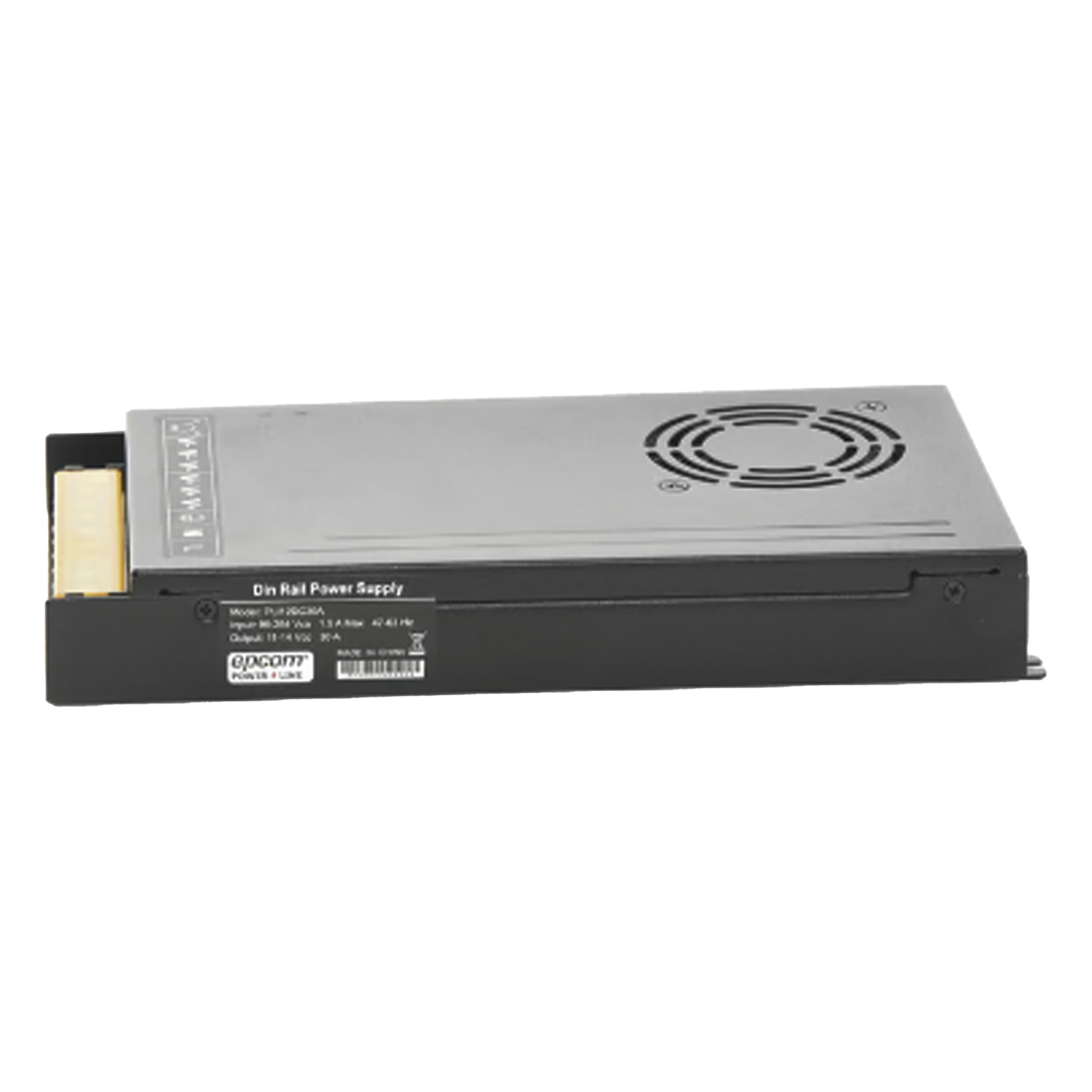 Fuente de Alimentación Industrial DIN RAIL / 12 Vcc / 30 A / Entrada Universal 100-240 V / -20°C a 60°C / 212x115x30 mm