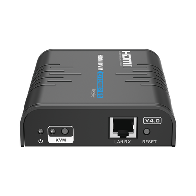 Receptor Compatible para Kits TT373KVM4.0 | Resolución 1080P @ 60 Hz | Soporta STP y UTP CAT6 | Control IR | Compatible con Switch Gigabit para control KVM múltiple.