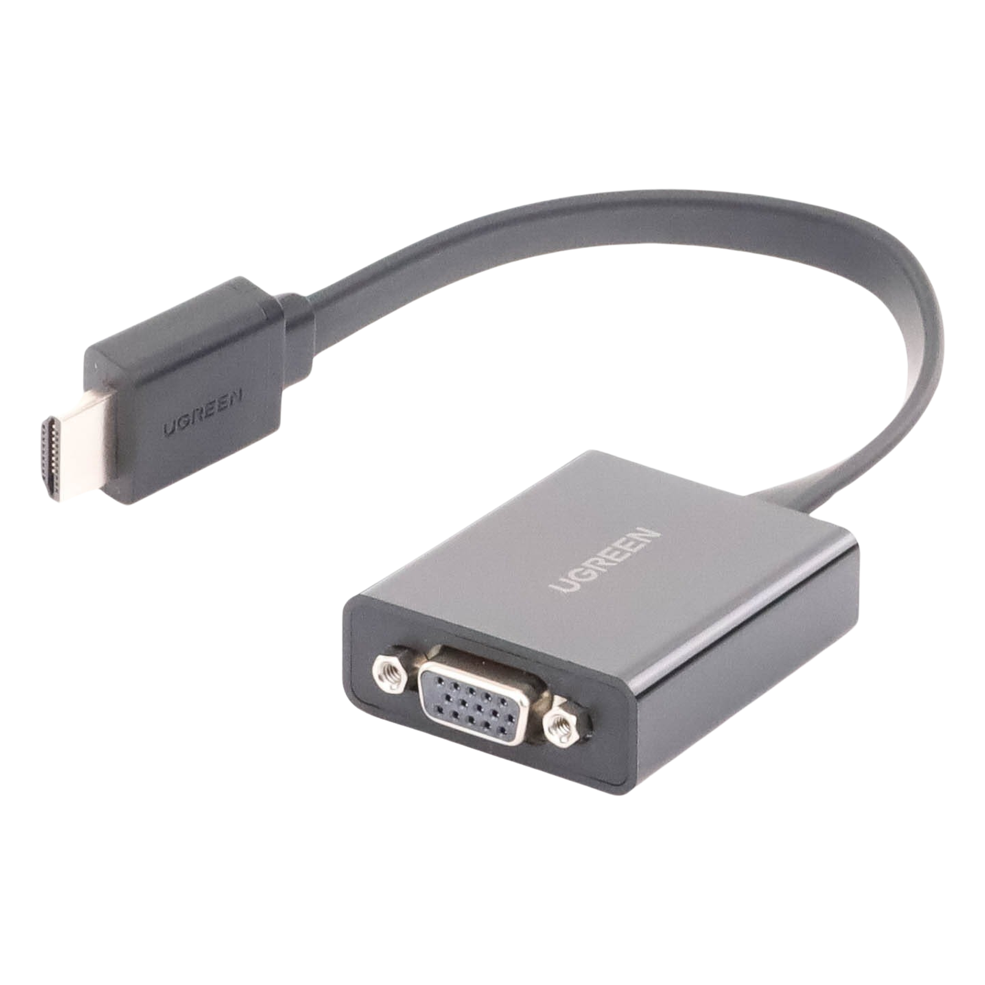 Adaptador HDMI a VGA / Resolución 1080P / Audio 3.5mm / Con Puerto Micro USB para Alimentación / Plug & Play / No Requiere Controlador / ABS / Flexible y Duradero