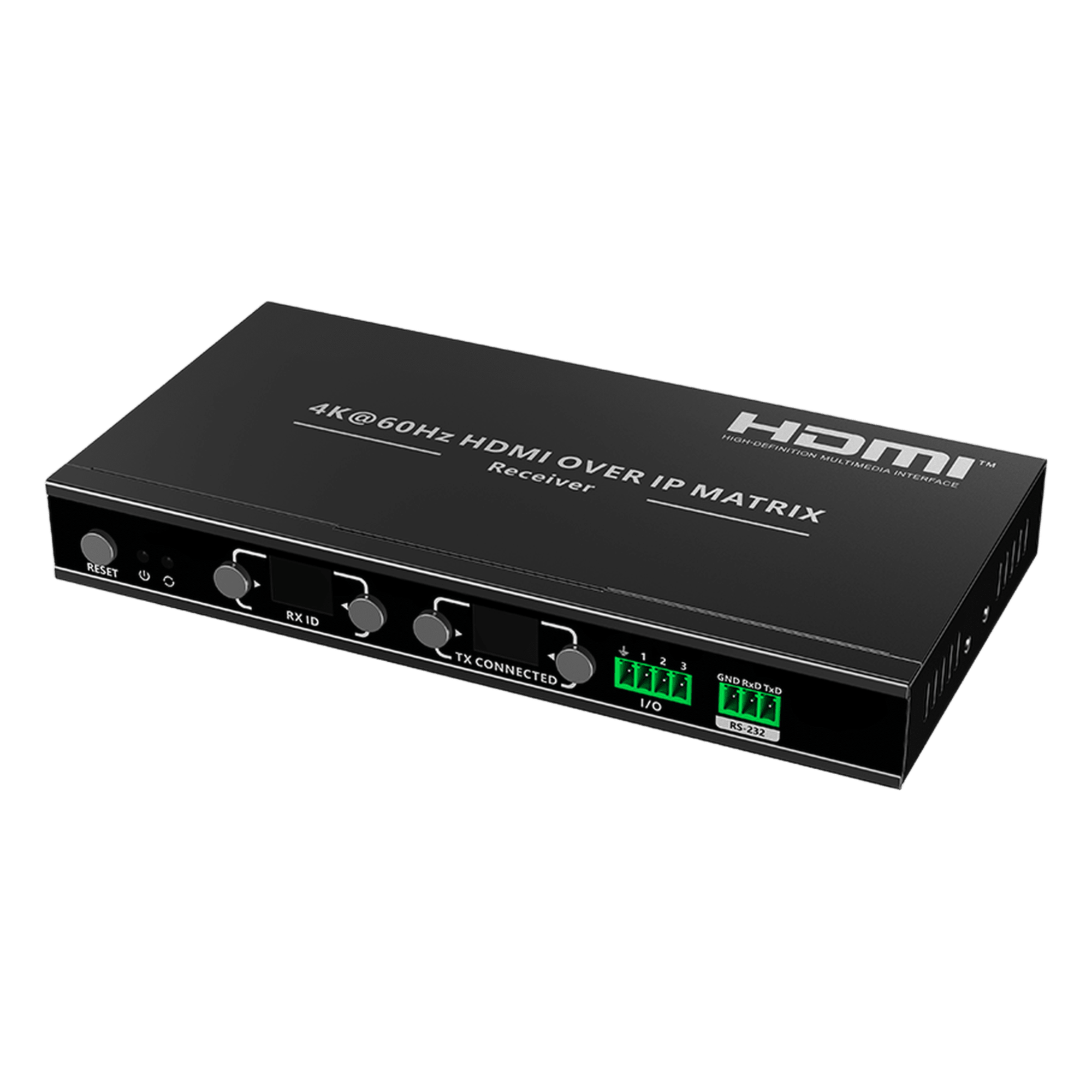 Receptor HDMI sobre IP / 4K60 Hz / 120 m / 18 Gbps / Videowall / 393 ft — EPCOM TITANIUM · SKU TTMOIPRX
