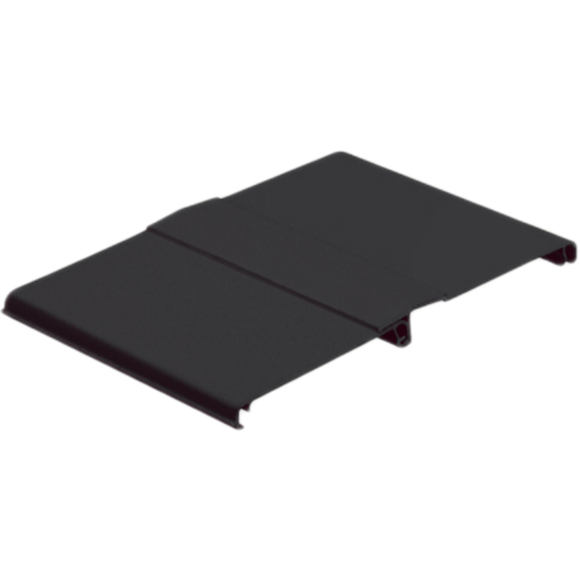 Tapa Con Bisagra a Presión Para Canaleta FiberRunner™ FR12X4BL6, de PVC Rígido, Color Negro, 1.8 m de Largo