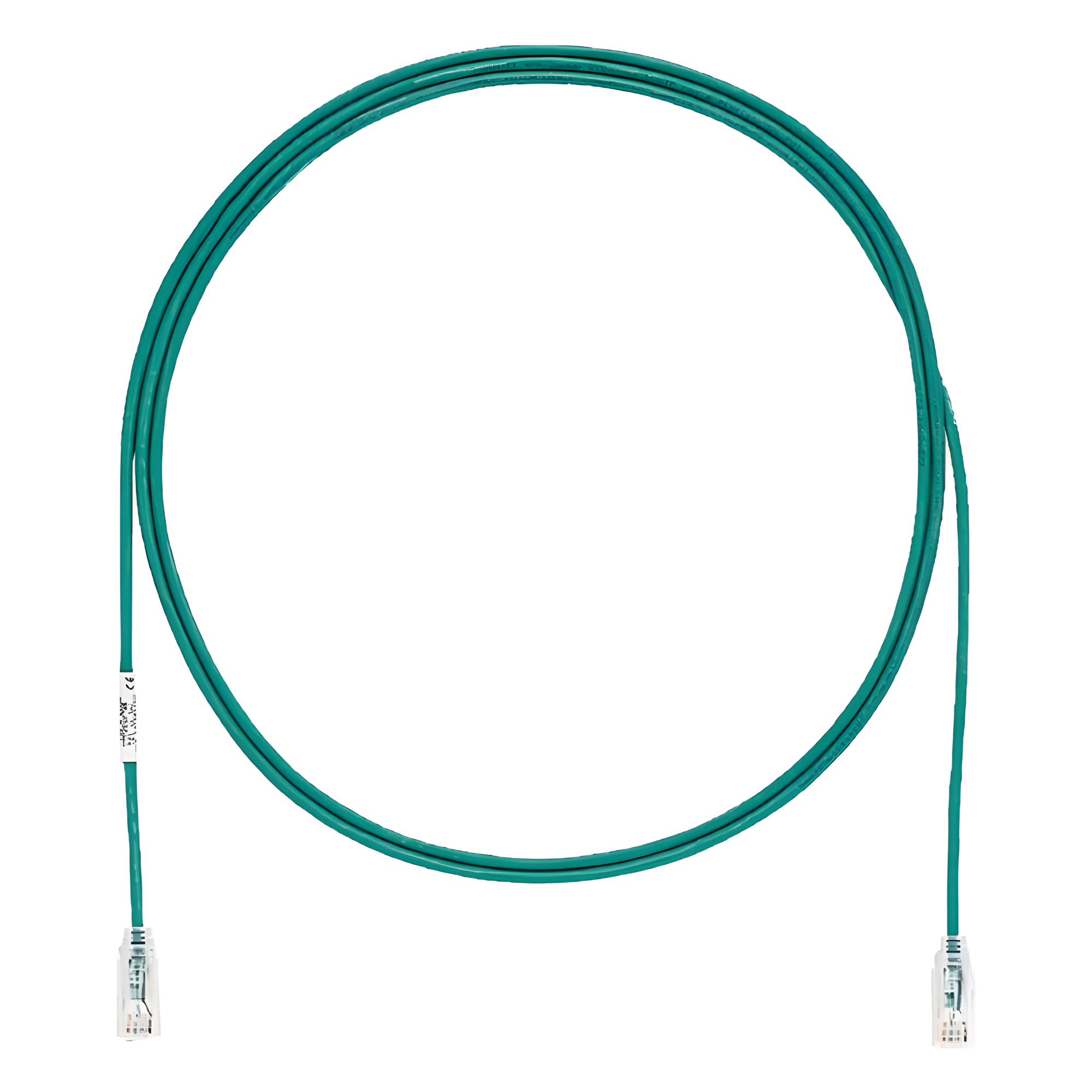 Cable de Parcheo UTP / Cat6 / 28AWG / Diámetro Reducido / 0.3 m (1 Pie) / Verde — PANDUIT · SKU UTP28SP1GR