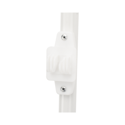 Poste de Paso / Tubo de Acero Galvanizado / Diámetro 1" / Longitud 75 cm (2.46 ft) / 3 Aisladores / Pintura Blanca / Peso 0.5 kg