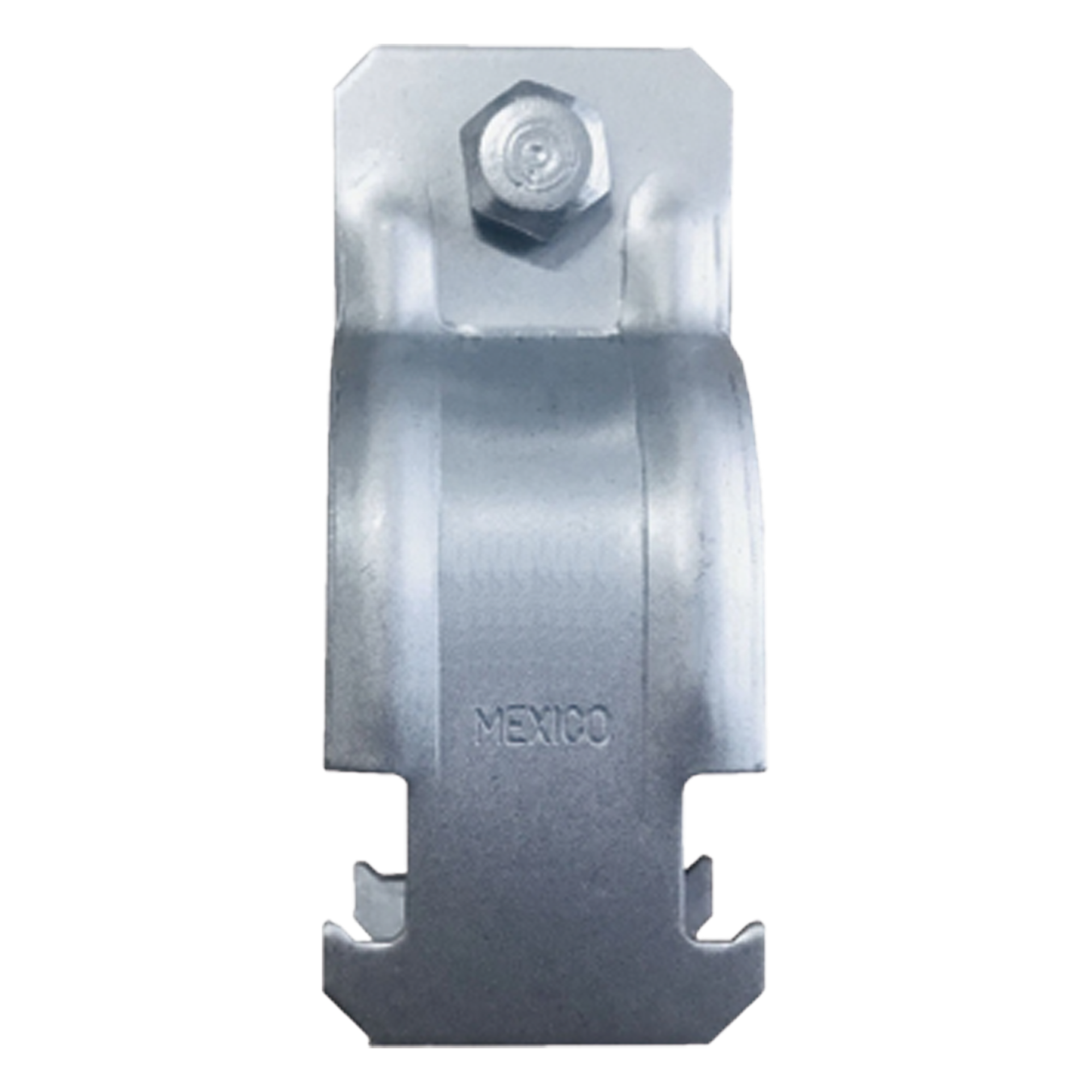 Abrazadera Unicanal / Conduit Cédula 40 / 38 mm (1 1/2') / Acero Calibre 14 / Industrial — ANCLO · SKU ANC-AU112