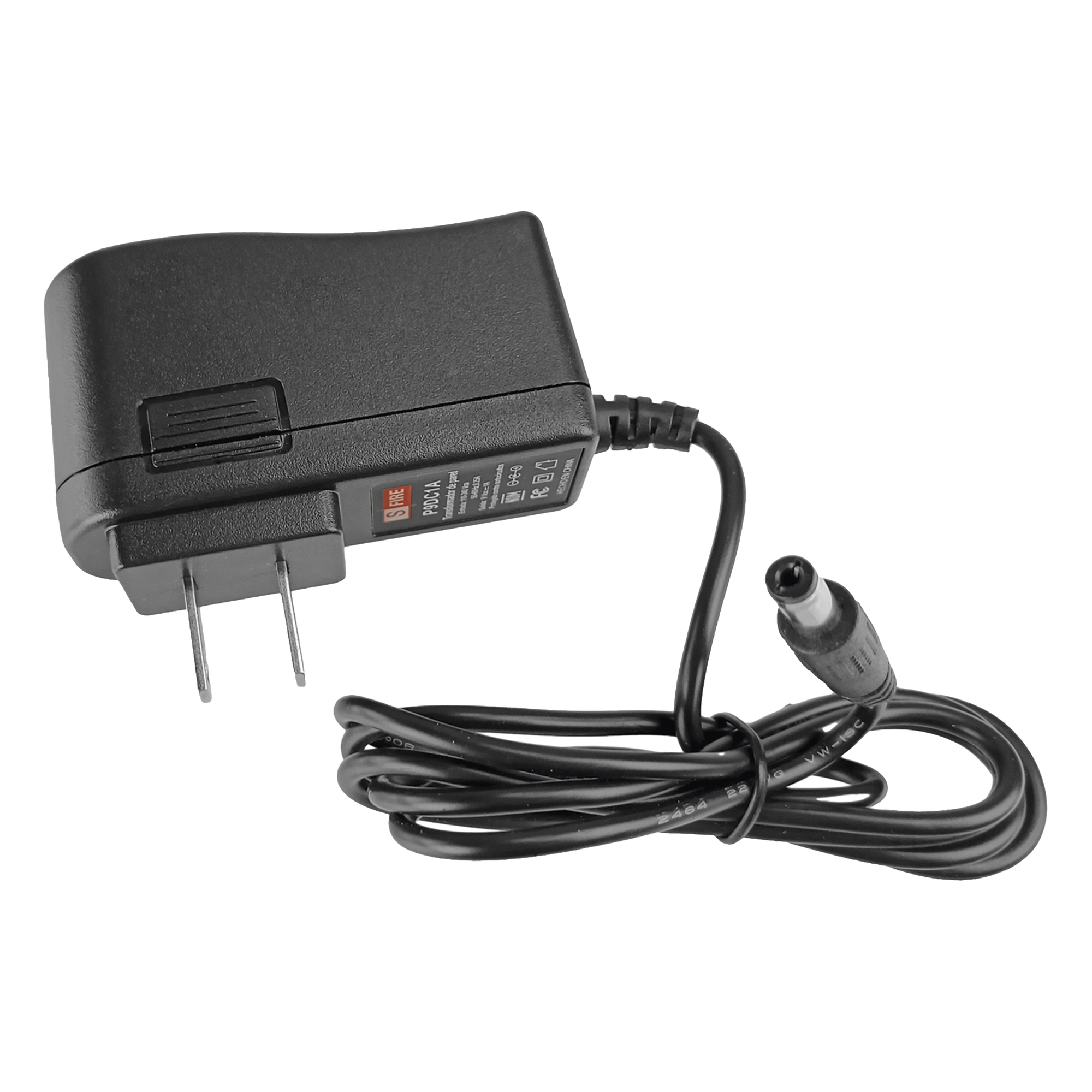 Fuente de Poder Regulada / 9 Vcc / 1 A / Entrada Universal 100-240 Vca / Protección contra Sobretensiones / Certificación NOM — SFIRE · SKU P9DC1A
