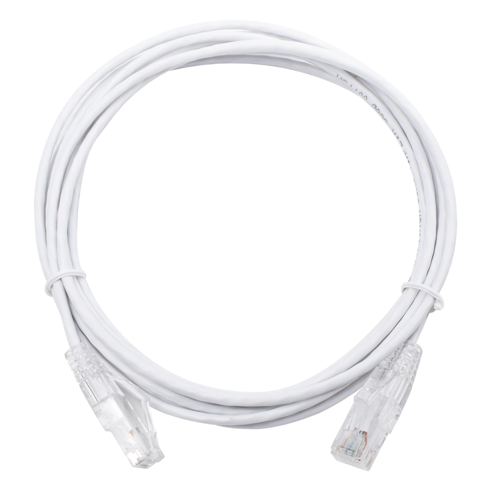 Cable de Parcheo Slim UTP Cat6 / 3 m (9.84 pies) / 28 AWG / Blanco / Sin Blindaje / 1 Gbps+ — LINKEDPRO BY EPCOM · SKU LP-UT6-300-WH28