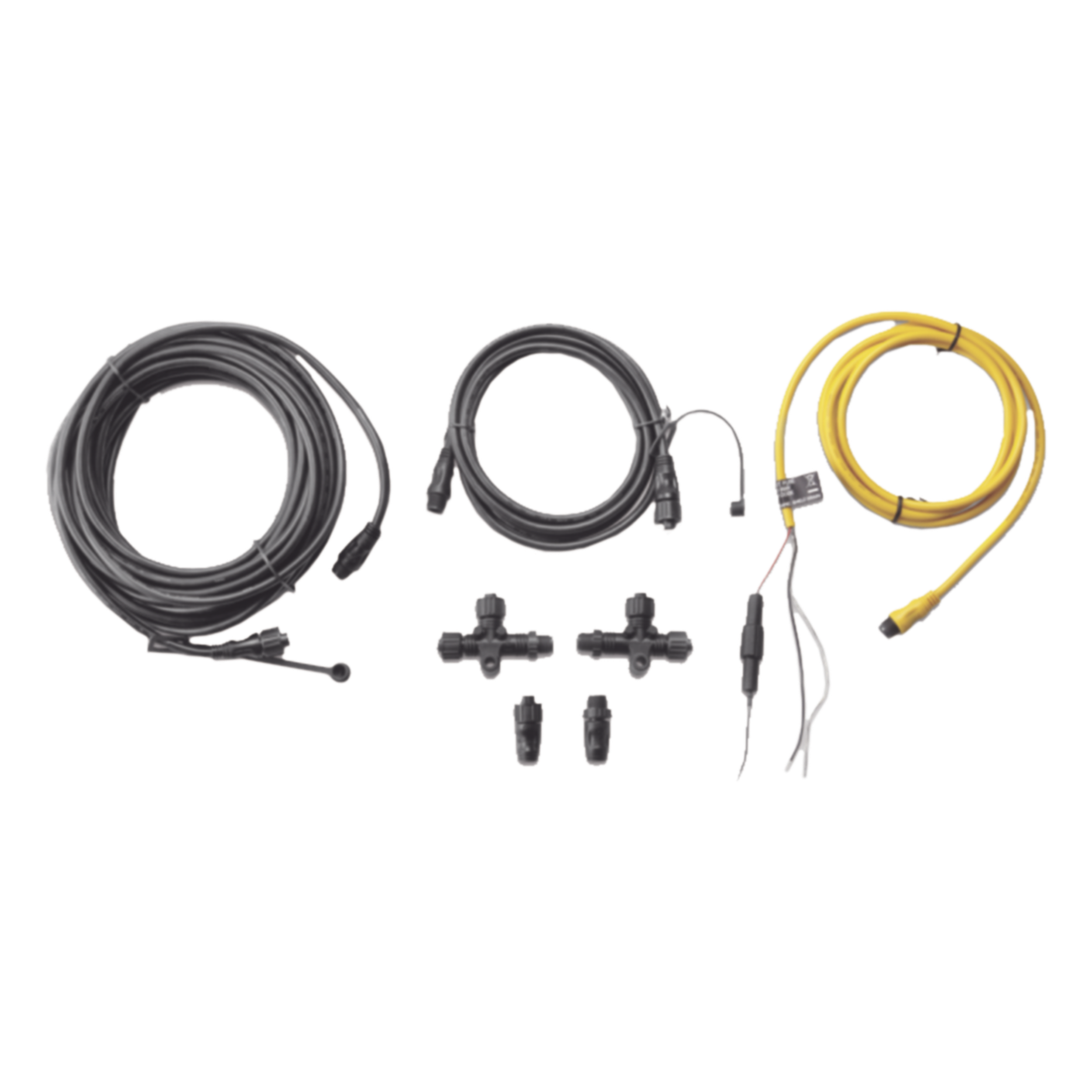Kit de Red NMEA 2000 / Cable Principal 6 m (19.7 ft) / Cable Caída 2 m (6.6 ft) / Cable Alimentación 2 m (6.6 ft) / 2 Conectores en T / Conectores Macho y Hembra — GARMIN · SKU 10-11442-00