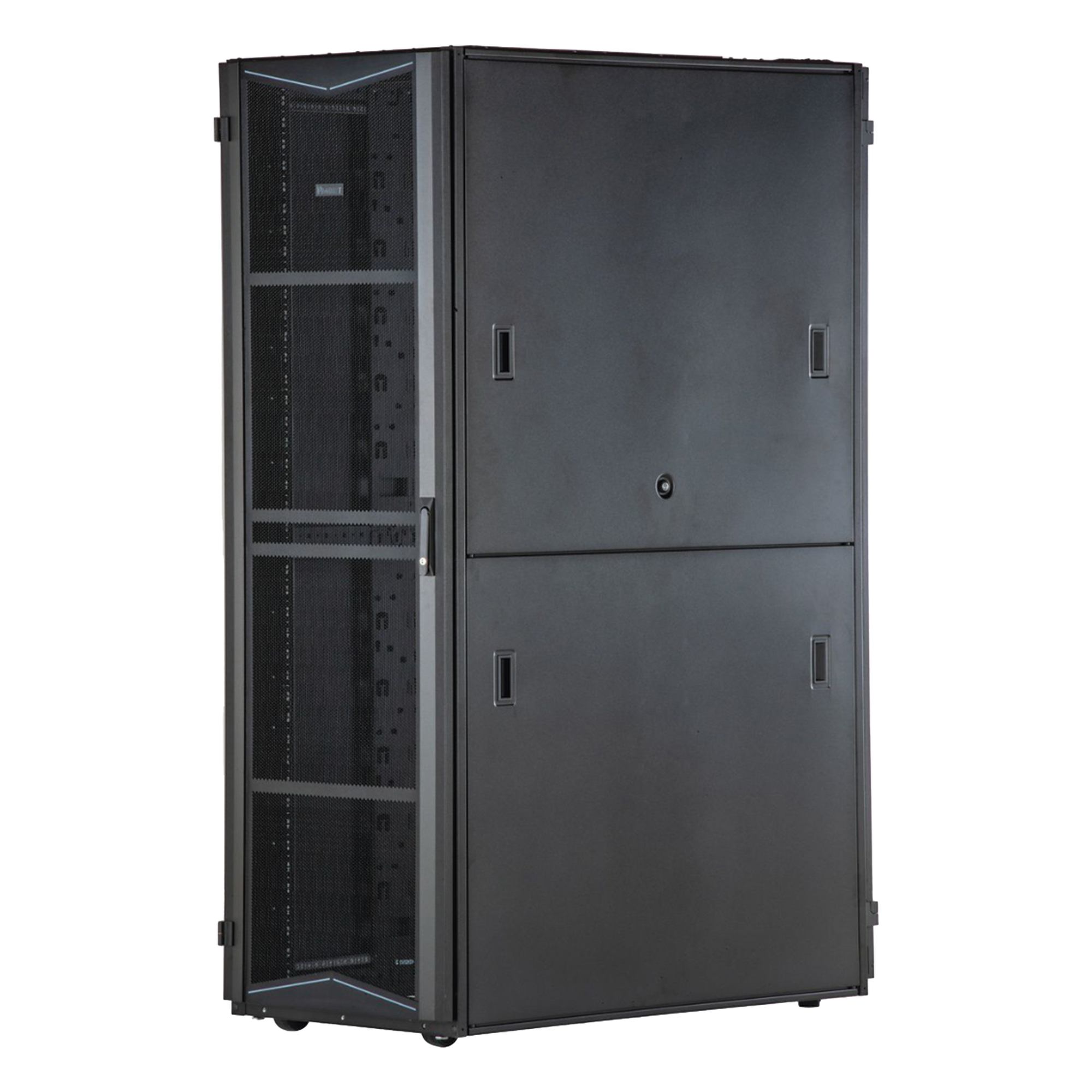 Gabinete para Centro de Datos / 45 UR / 800 mm Ancho (2.62 ft) / 1200 mm Profundidad (3.94 ft) / Carga 1591 kg / Acero Negro — PANDUIT · SKU XG84522BS0001