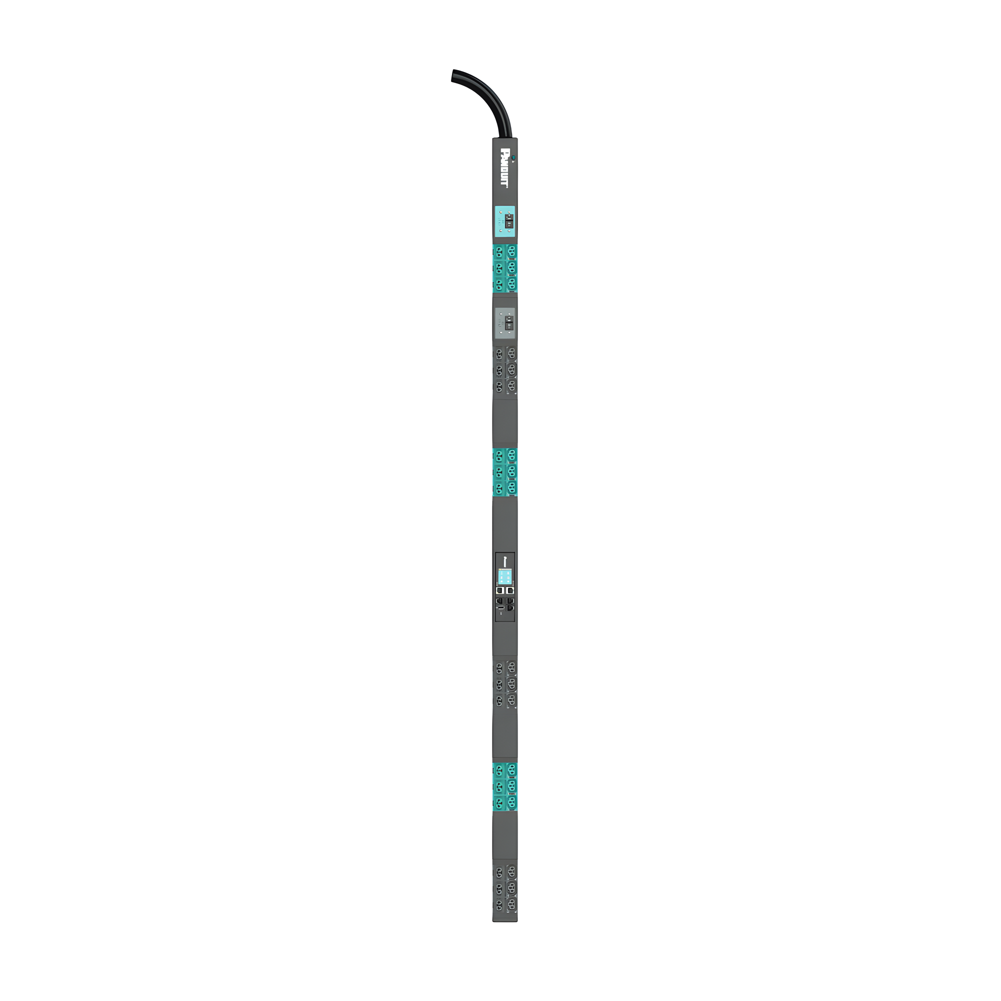PDU Inteligente Monitoreable EL2P para Distribución de Energía, Enchufe de Entrada NEMA L6-30P, Con 18 Salidas C13/C15 y 18 C13/C15/C19/C21, de Instalación Vertical, 208 Vca, 30 Amp