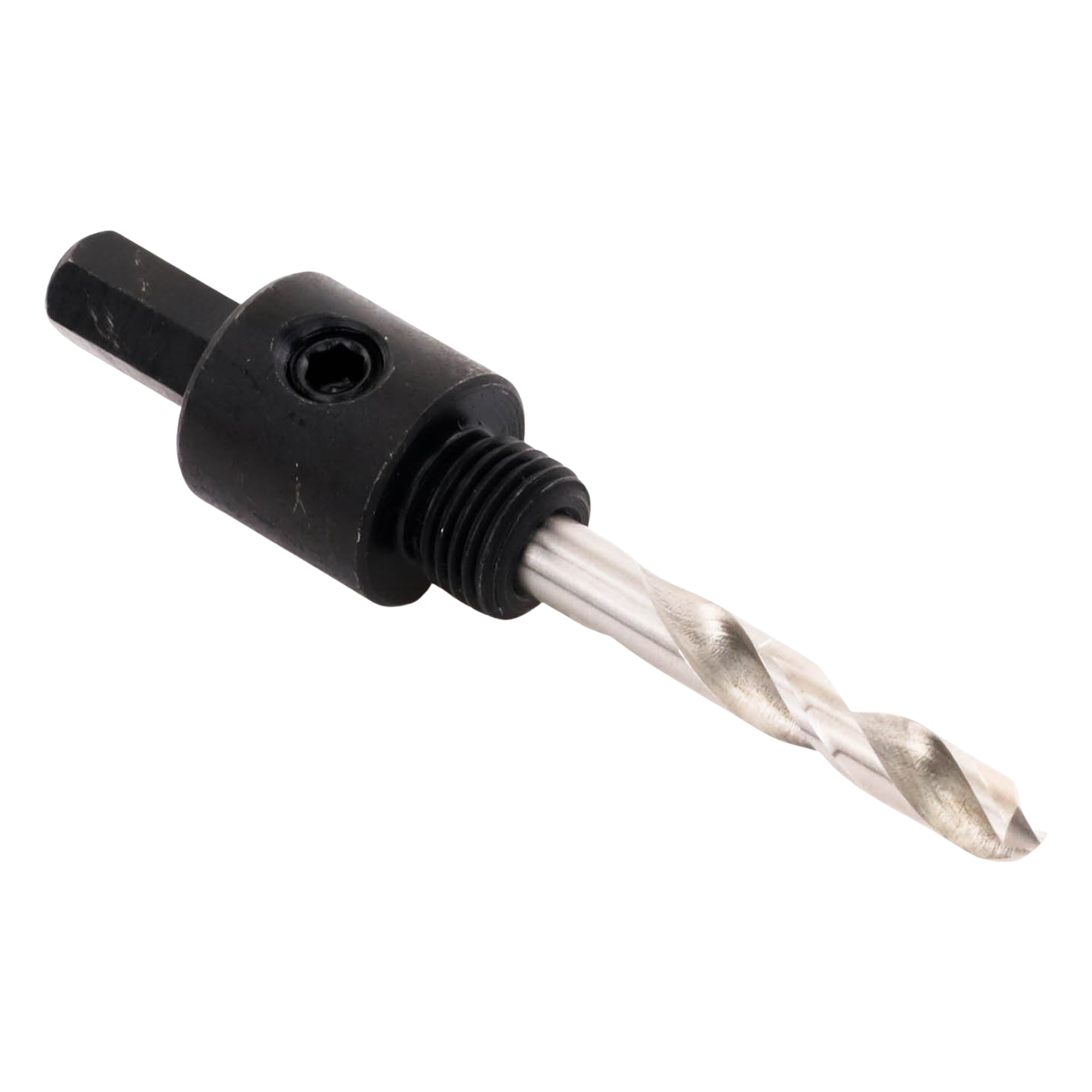 Adaptador para Broca Sierra / 3/8" / Compatible 3/8" y 1/2" / Brocas 9/16" a 1-1/8" / Guía de Eje Único