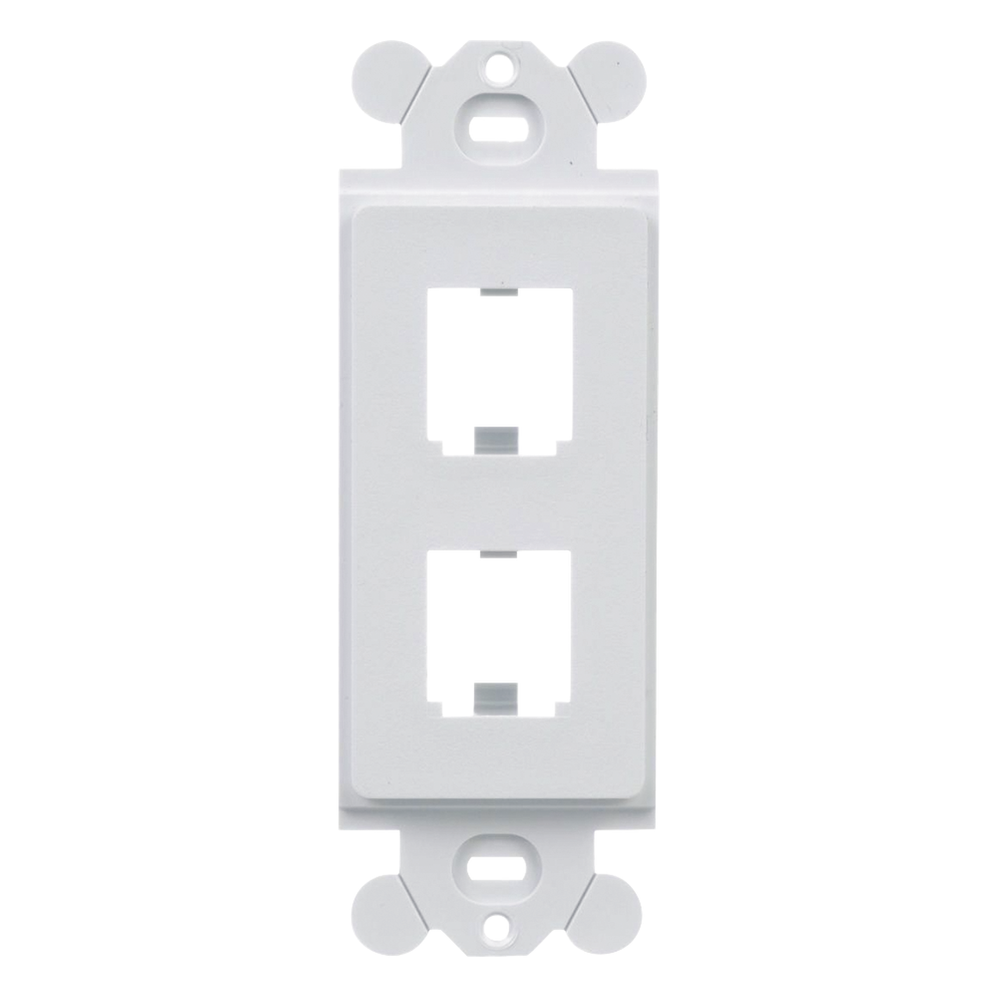 Marco de Módulo Dúplex / 2 Espacios Mini-Com / Para Placas GFCI Estándar / Color Blanco — PANDUIT · SKU CFG2WH
