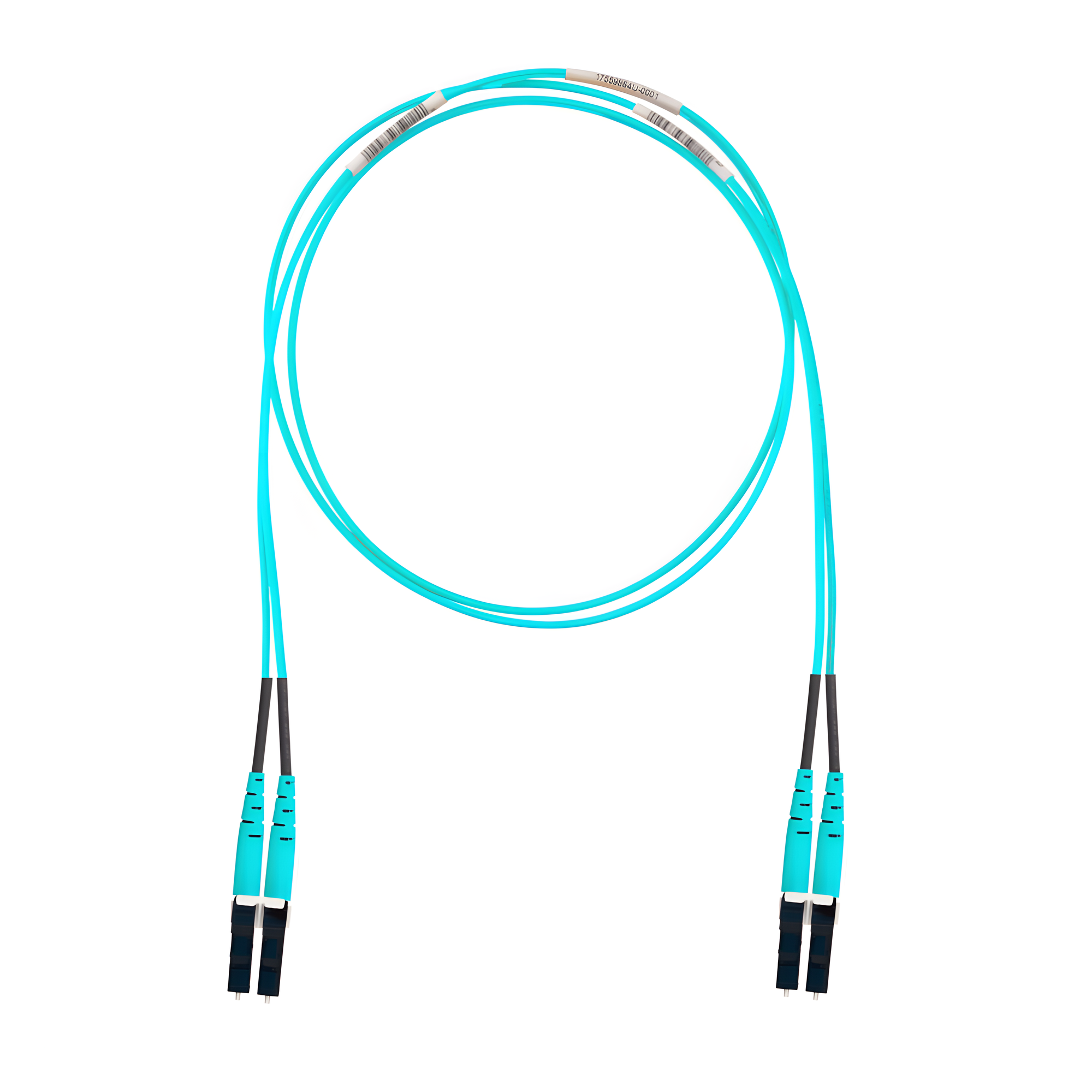 Jumper de Fibra Óptica / OM4 50/125 / LC-LC Dúplex / OFNR / Aqua / 30 m (98.43 pies) — PANDUIT · SKU FZ2ERLNLNSNM030