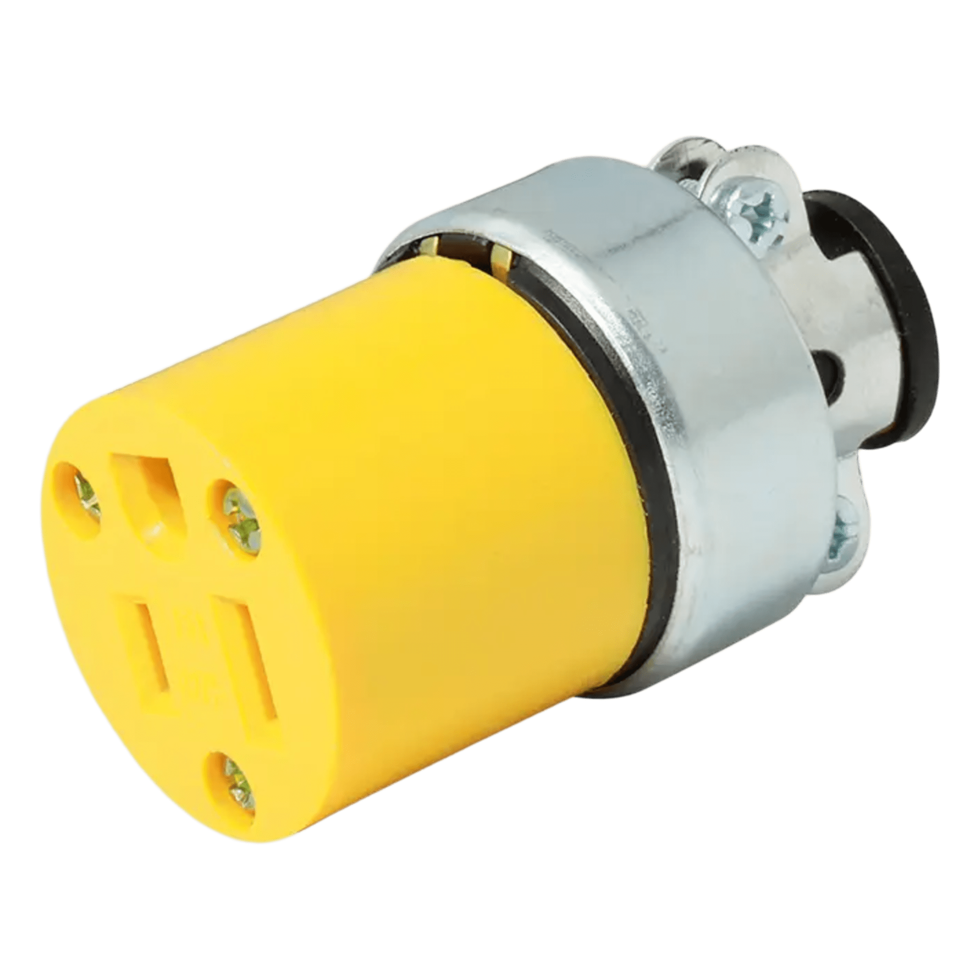 Contacto Blindado Aterrizado / 15 A / 125 V / 50/60 Hz / ABS-Metal / 38 mm Diámetro / Amarillo — URREA · SKU SYS-136407