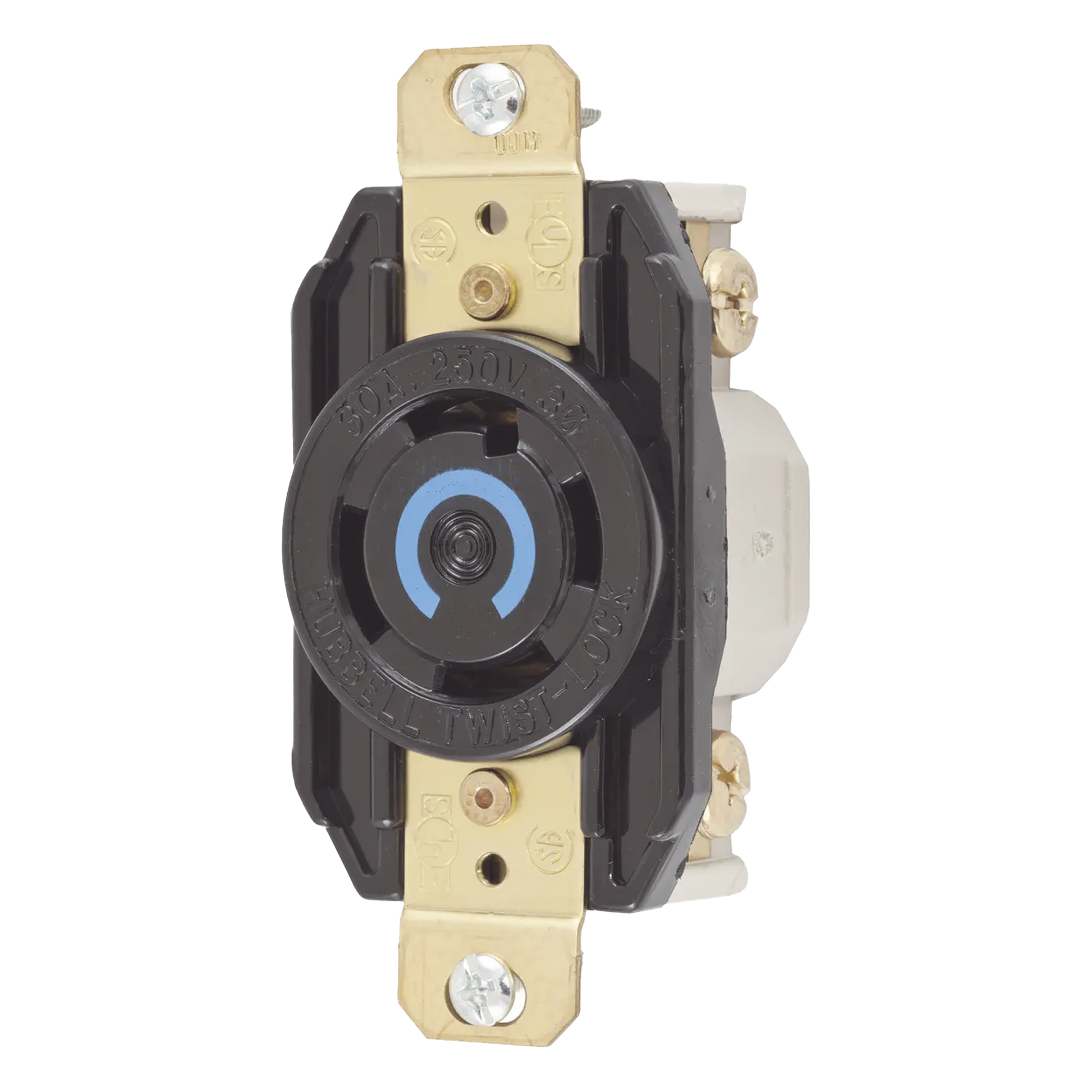 Receptáculo Industrial con Bloqueo de Media Vuelta / 20 A / 125/250 V CA / 3 Polos 4 Hilos / NEMA L14-20R / IP20