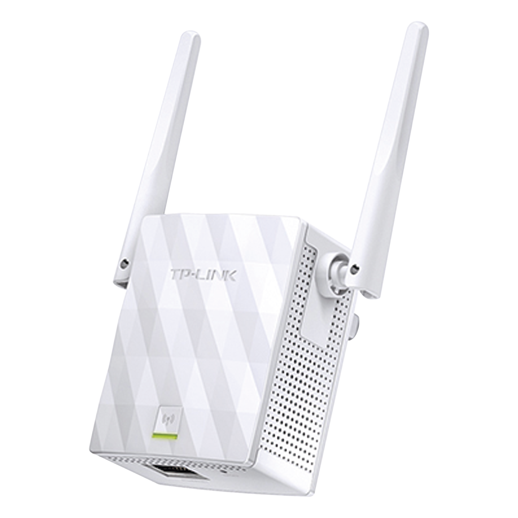Repetidor WiFi / 300 Mbps / 2.4 GHz / 2 Antenas Externas / Puerto 10/100 Mbps / 0.17 x 0.11 x 0.22 pies — TP-LINK · SKU TL-WA855RE