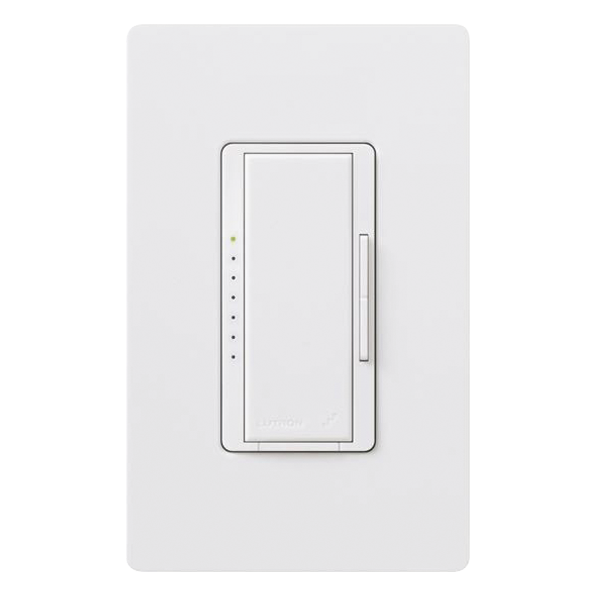 Atenuador de Pared Maestro RF PRO / 250 W LED / 500 W Incandescente / Fase Seleccionable / Neutro Opcional / RadioRA 2 y 3 / RF 431-437 MHz — LUTRON ELECTRONICS · SKU RRDPROWH