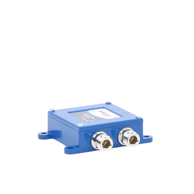 Separador TAP -7 dB con rango de frecuencia de 700 a 2500 MHz. Ideal para separar las antenas a diferentes longitudes de cable coaxial. 50 Ohm. Conectores N Hembra. 