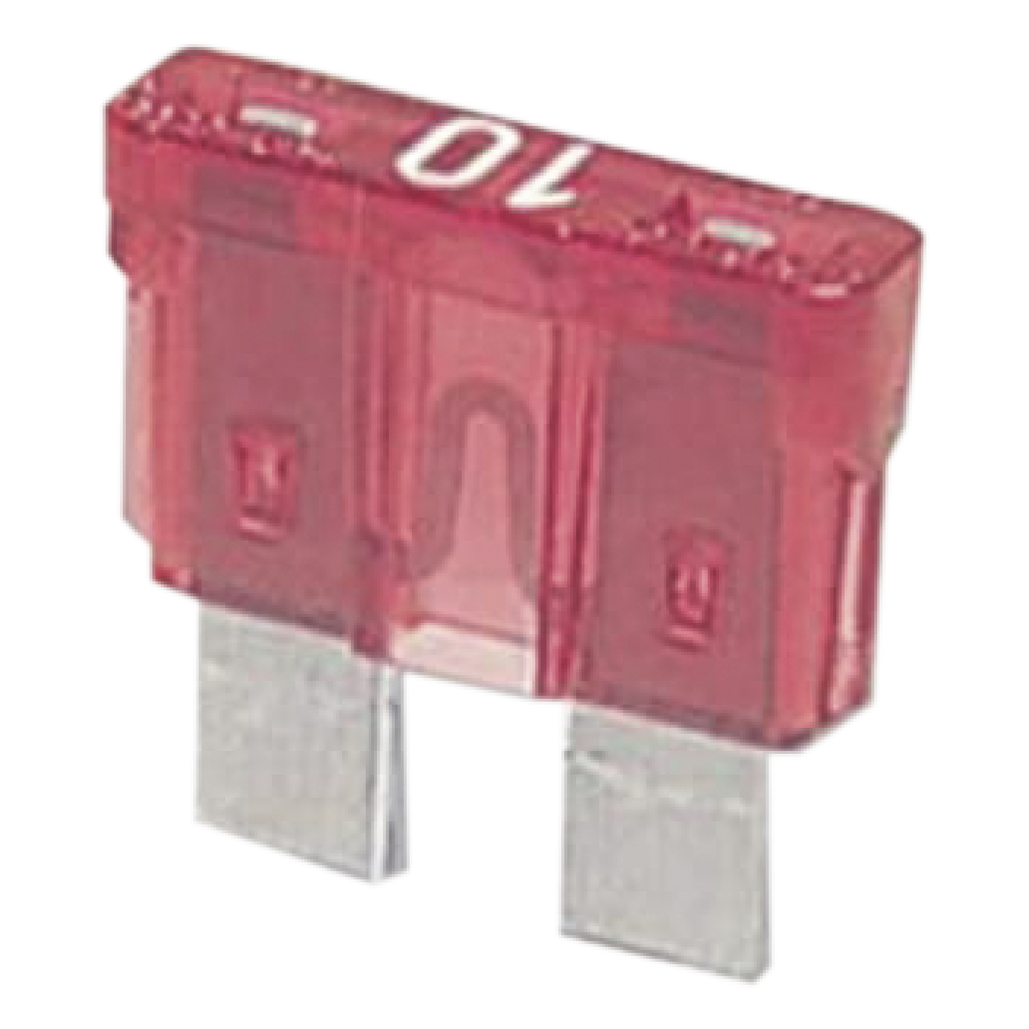 Fusible Automotriz / 10A / 32V DC / 19 x 8.7 mm / Tipo Clavija — SYSCOM PARTS · SKU FUSIBLEAUTO10A