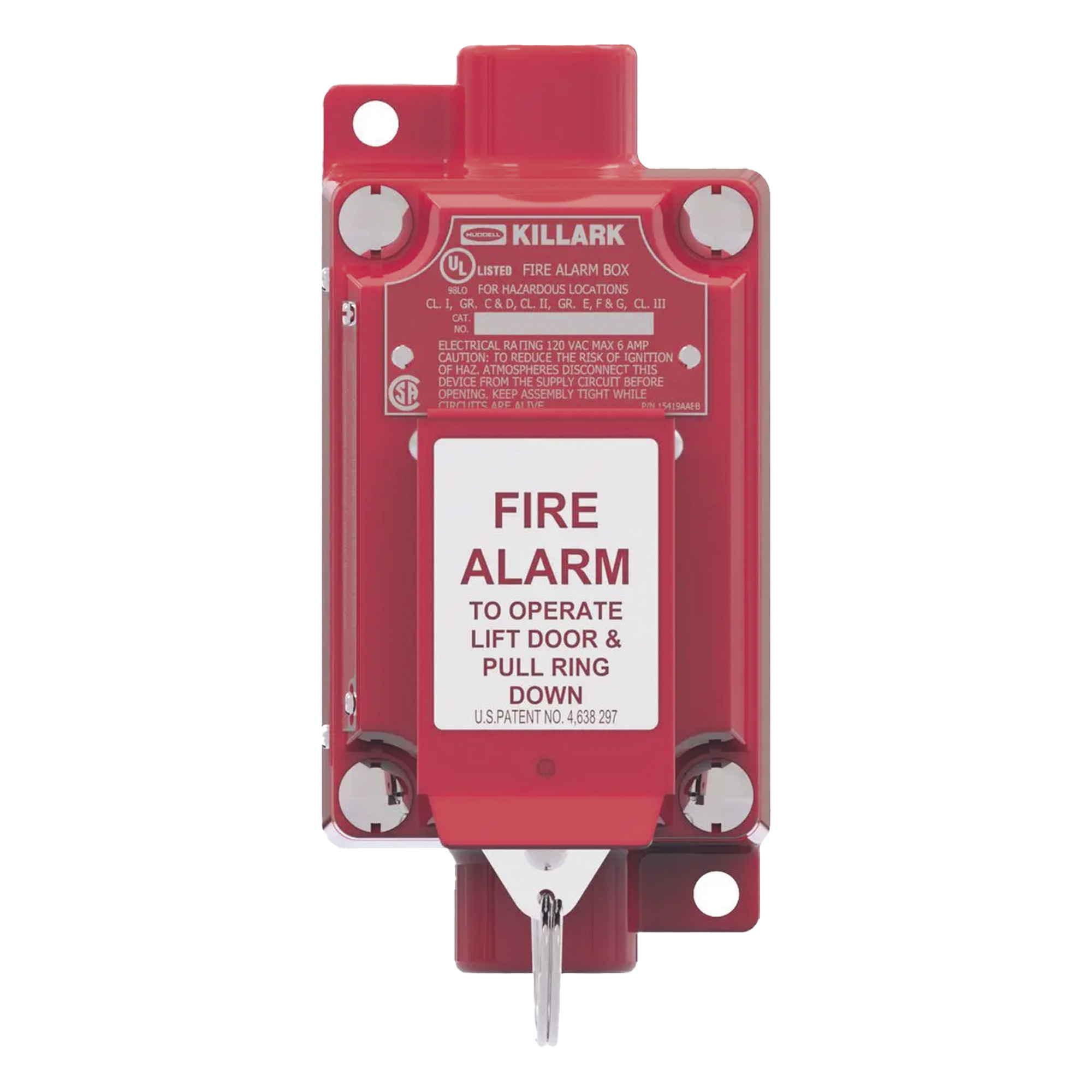 Estación Manual a Prueba de Explosión / Aluminio Libre de Cobre / Clase I Div 1 y 2 / Grupos C, D / 120V AC / 7200 VA — HUBBELL KILLARK · SKU HUB-XAL53