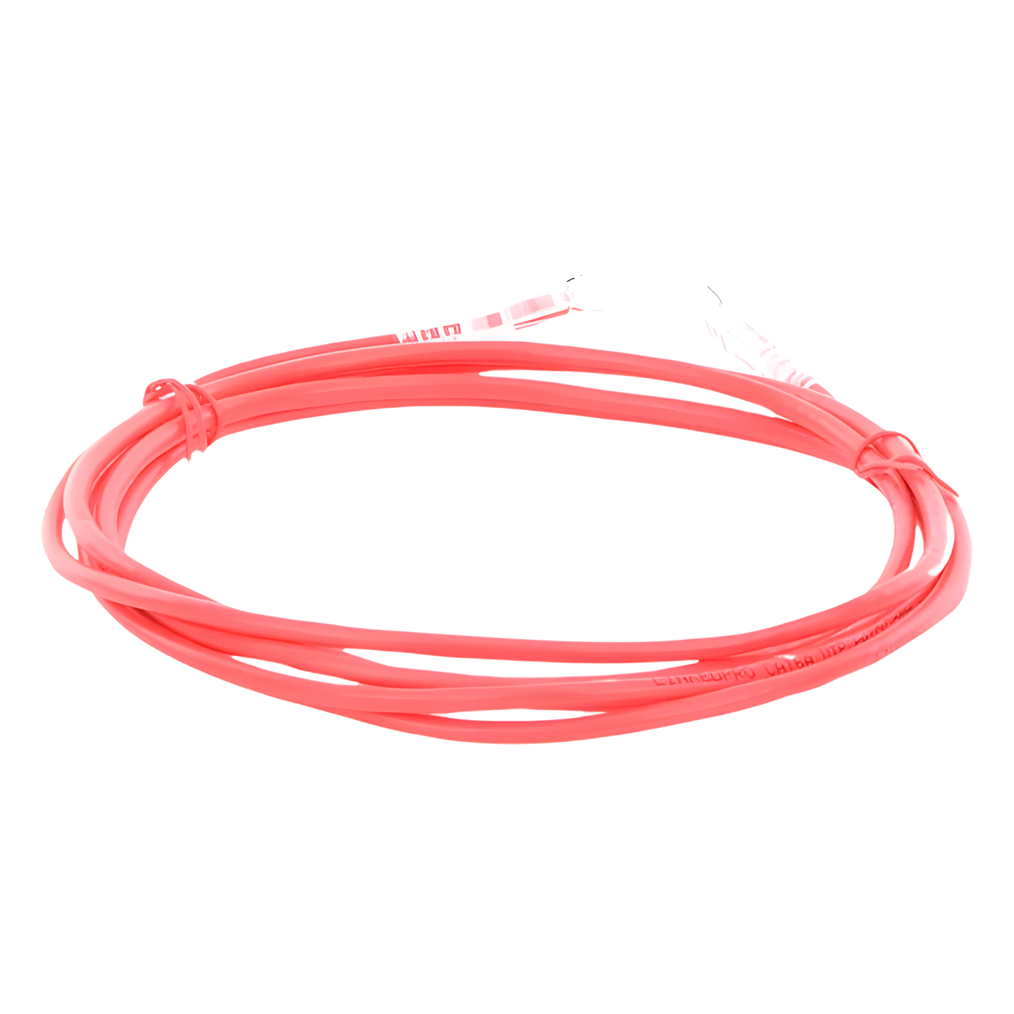 Cable de Parcheo Slim UTP Cat6A / 2 Metros (6.56 Pies) / 28 AWG / Rojo / RJ45