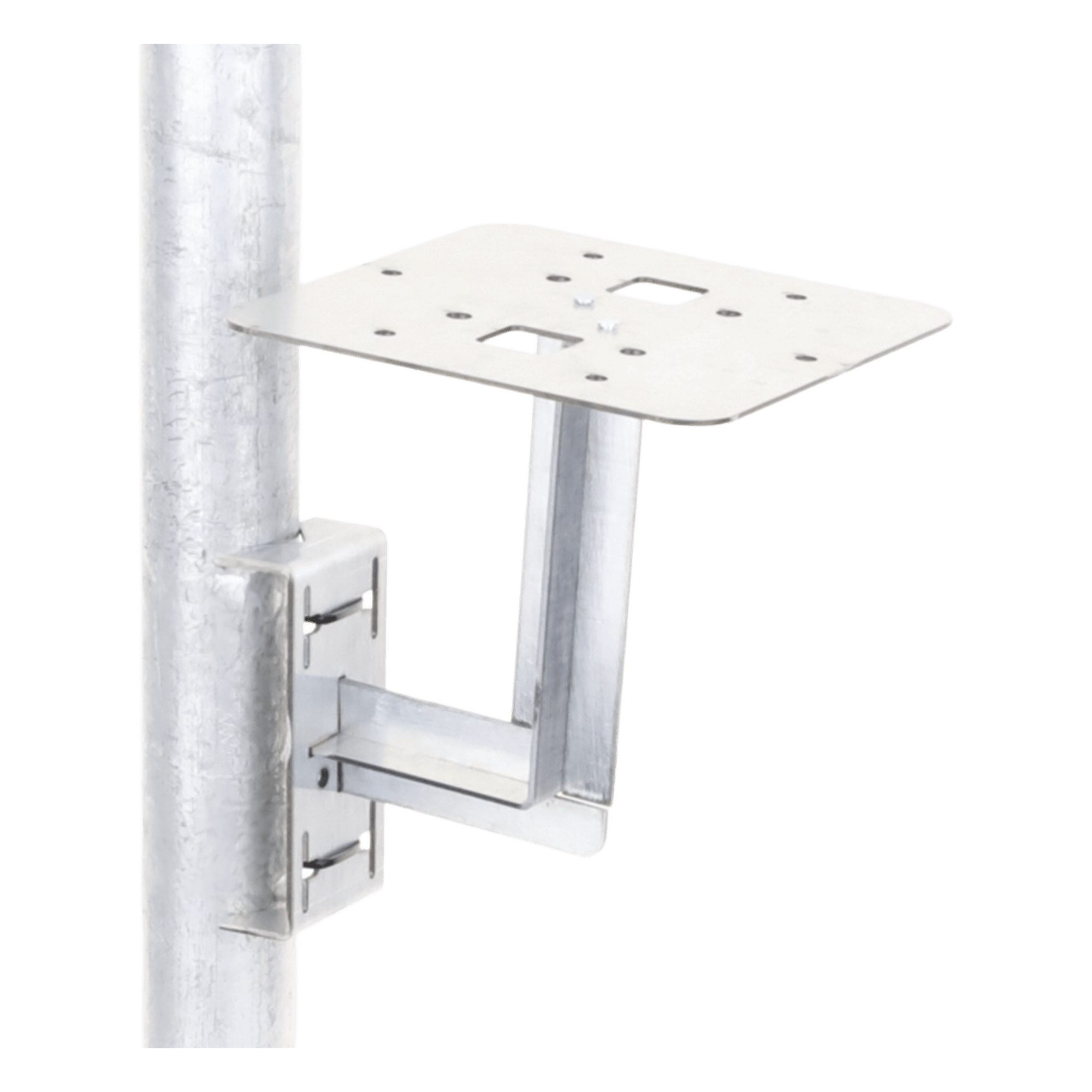 Base para Lámpara de Obstrucción / Acero Galvanizado / Tubo 7/8" a 1-1/4" / Preparada para Fleje Adicional — EPCOM INDUSTRIAL · SKU HLU-3R2