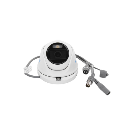 [ColorVu] Turret TURBOHD 1080p / Imagen a color 24/7 / Lente 2.8 mm / Micrófono Integrado / Luz Blanca 20 mts / IP66 / Metálica