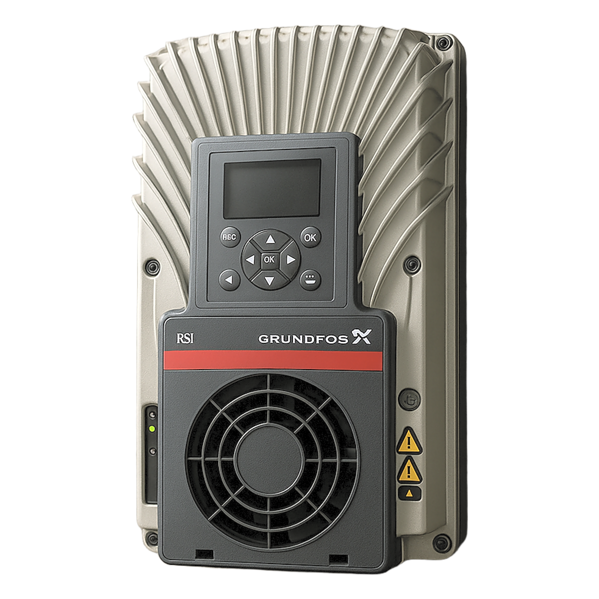Inversor solar para bomba de agua AC / 3 kW (4 HP) / 220V trifásico / MPPT integrado / RS-485 Modbus — GRUNDFOS · SKU RSI240V3KW