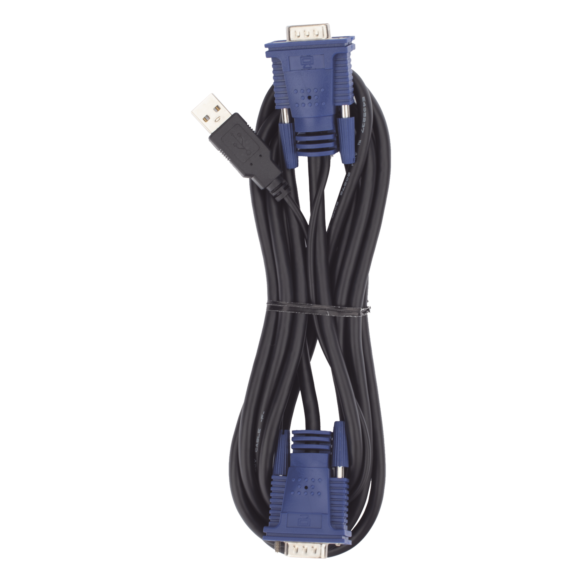 Cable KVM USB / 3 m (9.84 ft) / VGA Coaxial Blindado / Calibre 28 / Núcleos de Ferrita / Doble Sellado — PLANET · SKU KVM-KC1-3