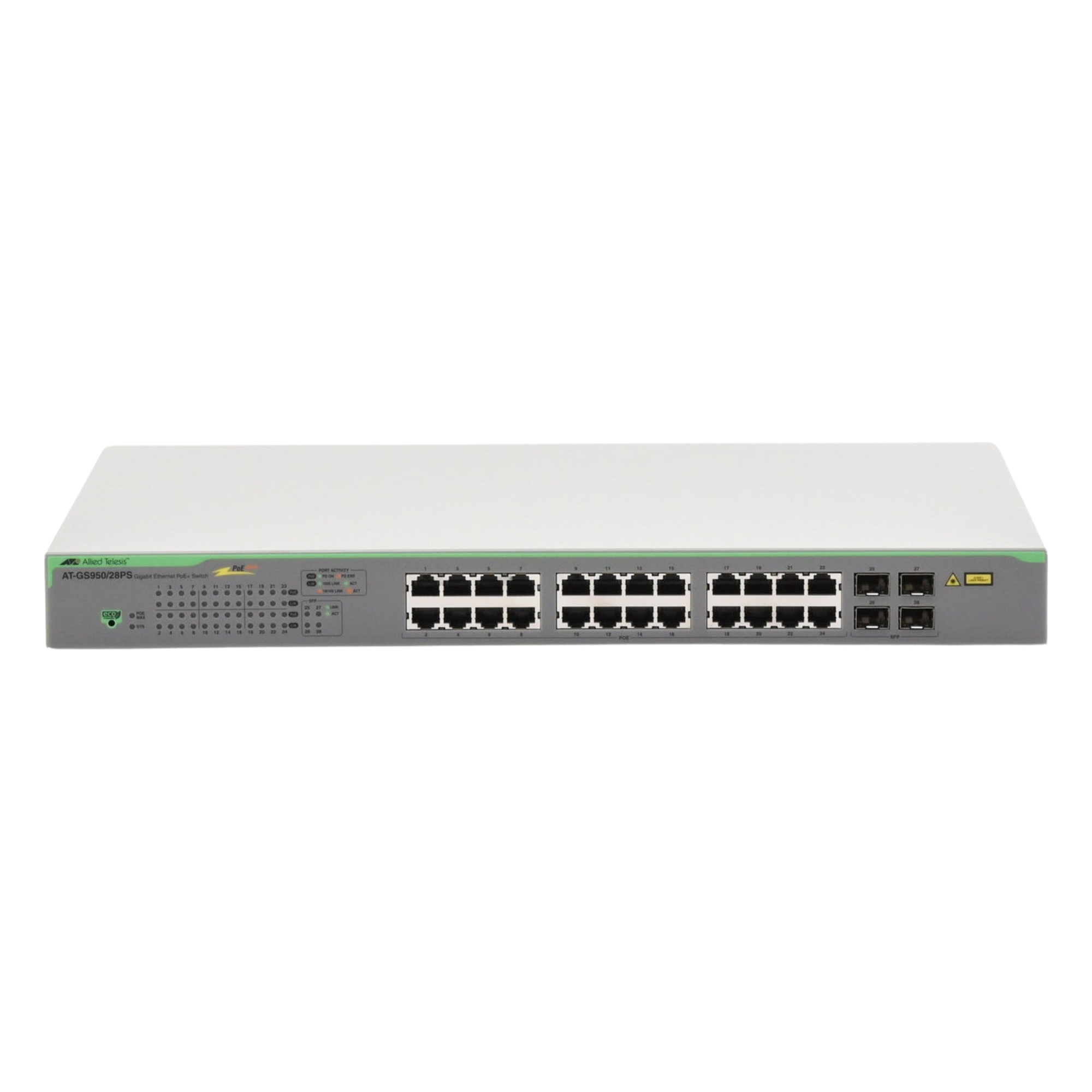 Switch PoE+ Gigabit WebSmart de 24 puertos 10/100/1000 Mbps + 4 puertos SFP Gigabit, 185 W
