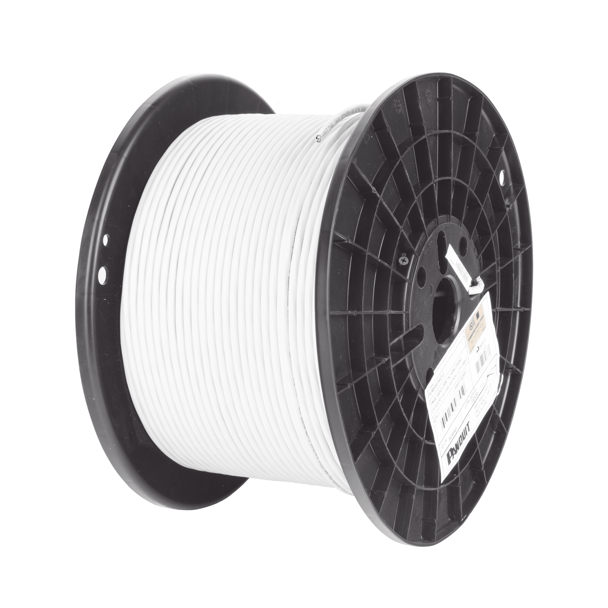 Bobina de Cable UTP / Cat6A / 23 AWG / CMR Riser / 305 m (1000 pies) / 6.2 mm Diámetro / 650 MHz / 10GBASE-T — PANDUIT · SKU PUR6AHD04IG-G