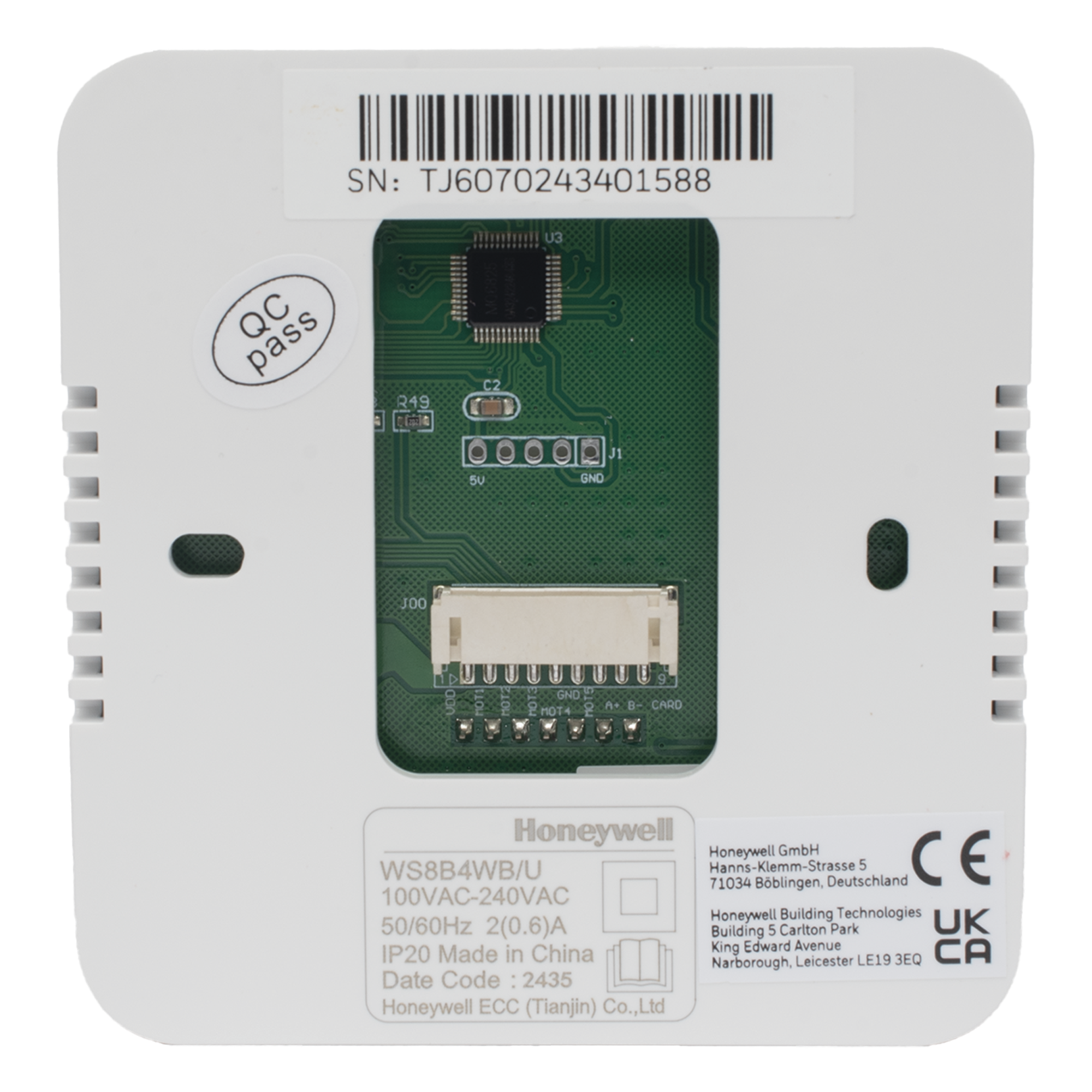 Controlador de Temperatura de Pared / Fan Coil 2 o 4 Tubos / Salida On/Off / Control de Ventilador Manual o Automático / Alimentación 100-240 VAC