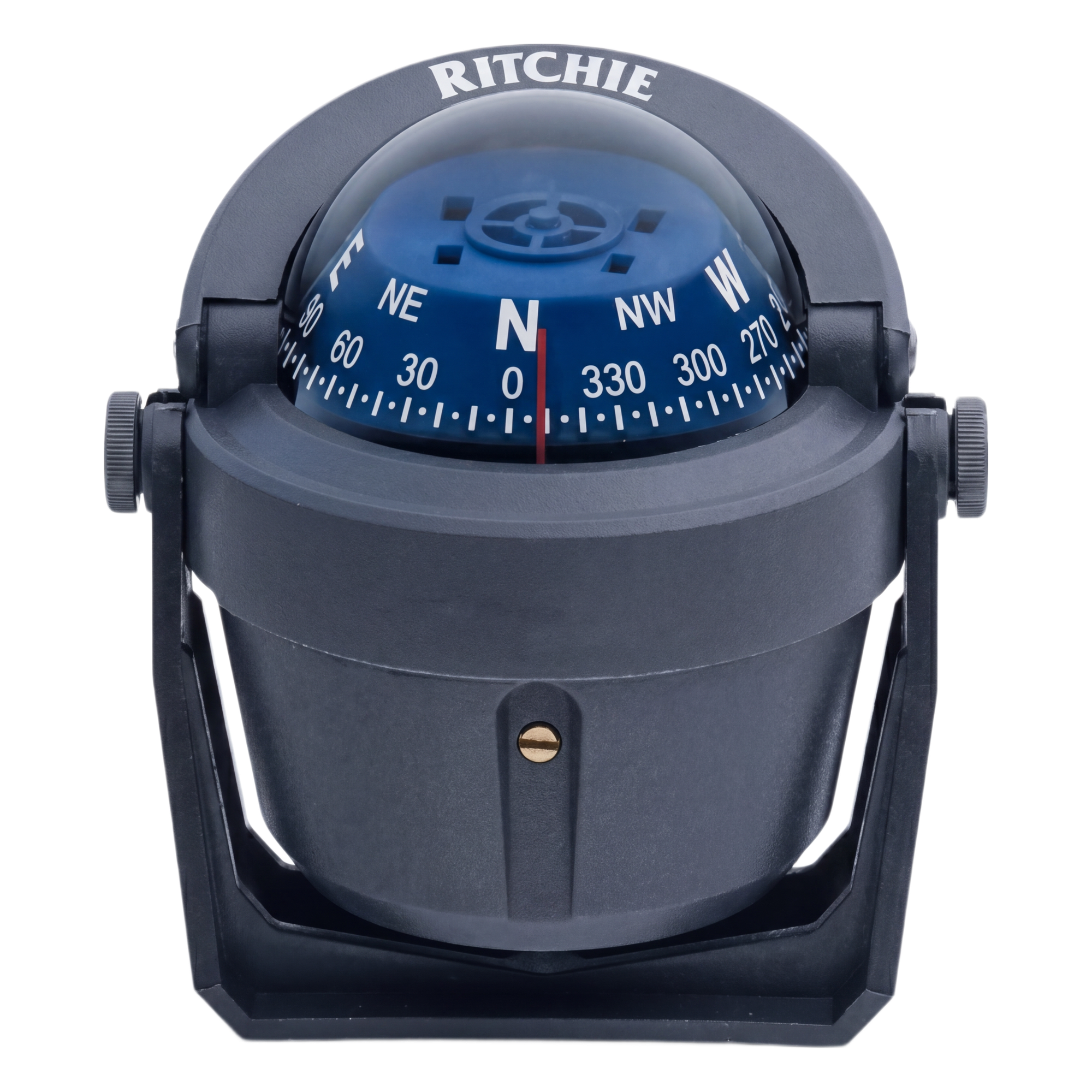 Brújula de Navegación / Dial 70 mm / Lectura Directa / Iluminación Nocturna Verde / Bracket Ajustable / Compuesto Alta Temperatura / 100% Reparable — RITCHIE · SKU B-51G