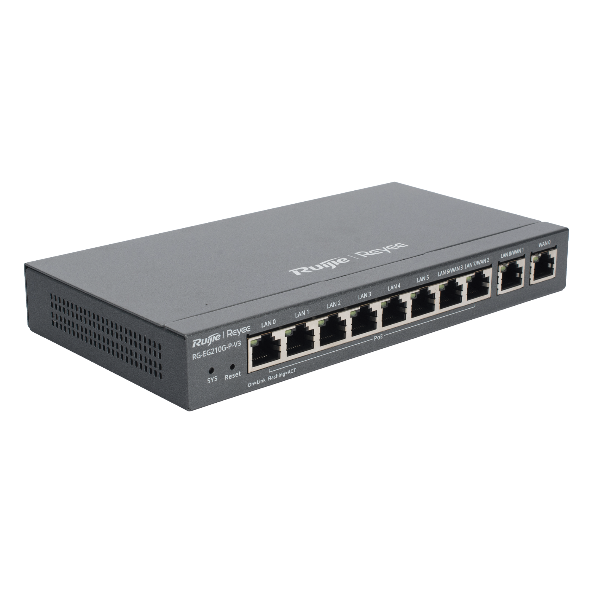 Router Balanceador SD-WAN / 10 Puertos Gigabit / PoE+ 110W / 4 ISP / 1 Gbps / 200 Clientes