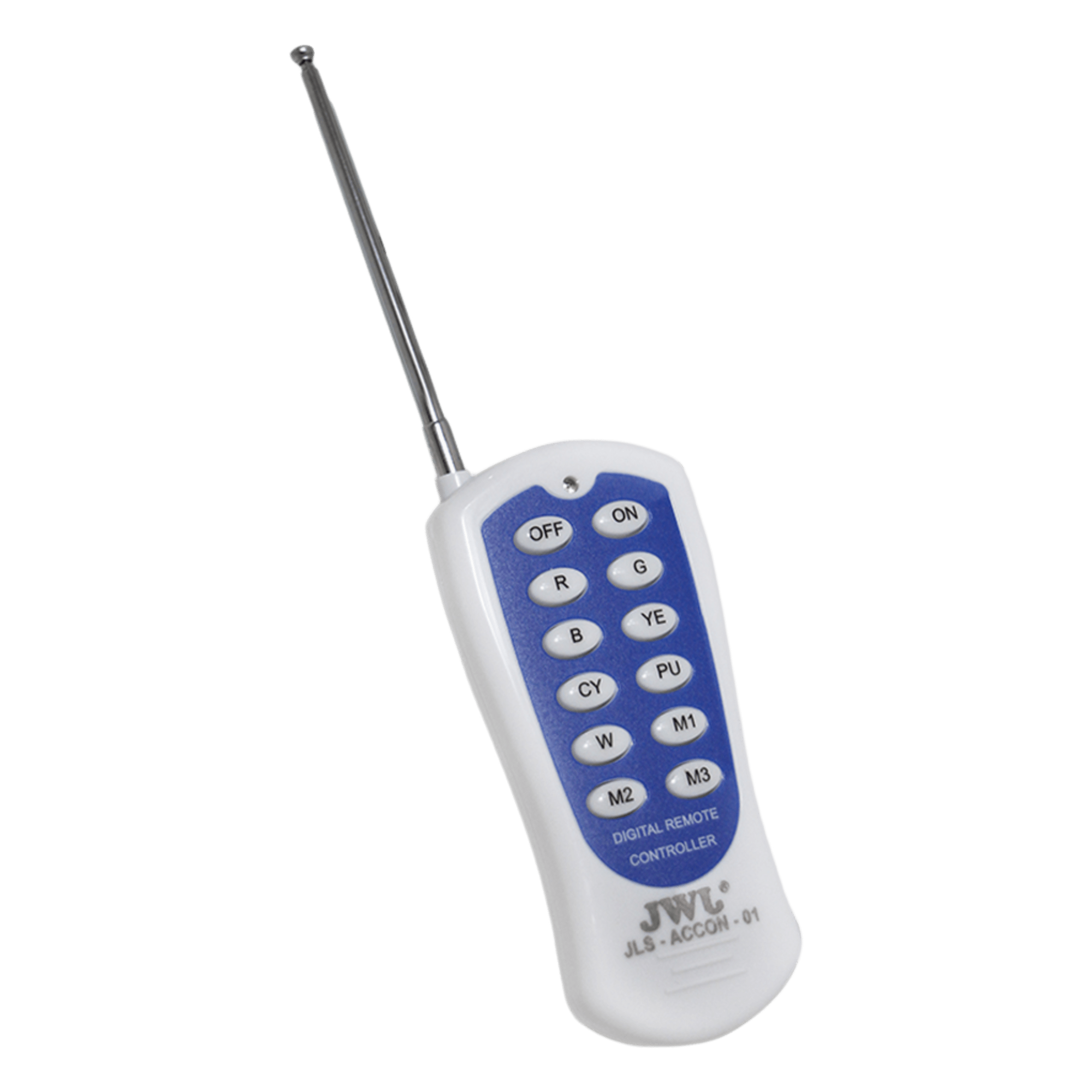 Control Remoto Inalámbrico / Alcance 40 m (131.2 ft) / Sincronización Múltiple / Uso en Ambientes Húmedos / Diseño Compacto — JWJ · SKU JLSA-CC-01