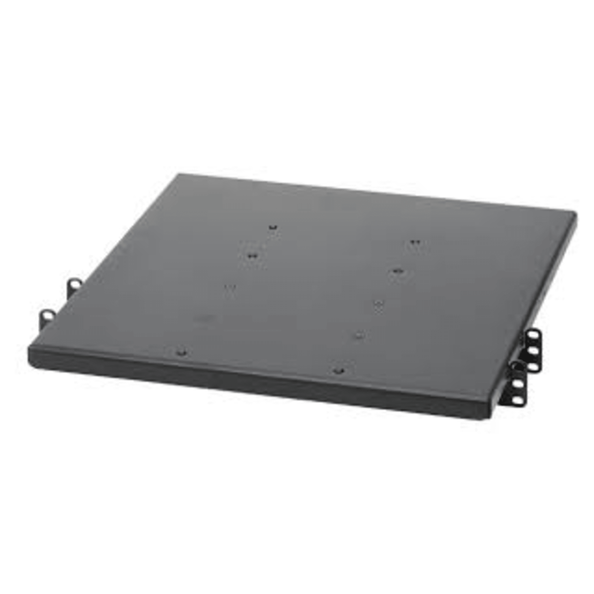 Charola de Doble Fijación en Rack de 2 Postes, 635 mm de Profundidad, y Soporte de Peso de 113 Kg, 1 UR, Color Negro